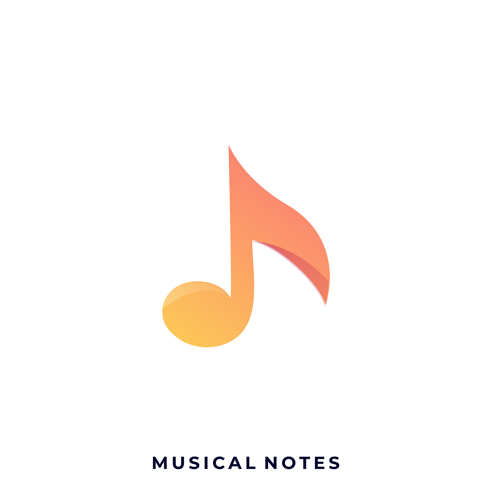 music notes design template