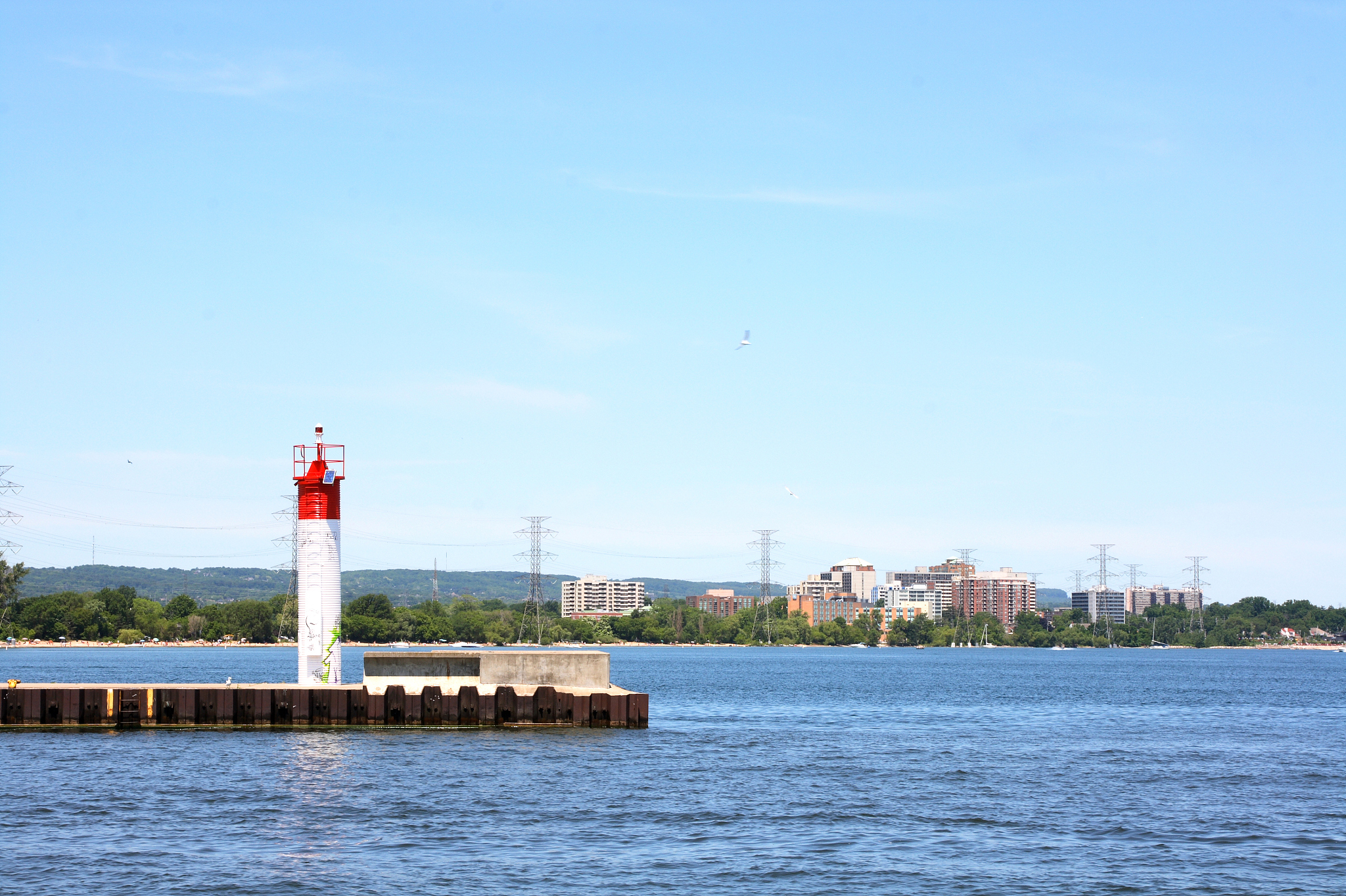 burlington, ontario, canada shoreline.