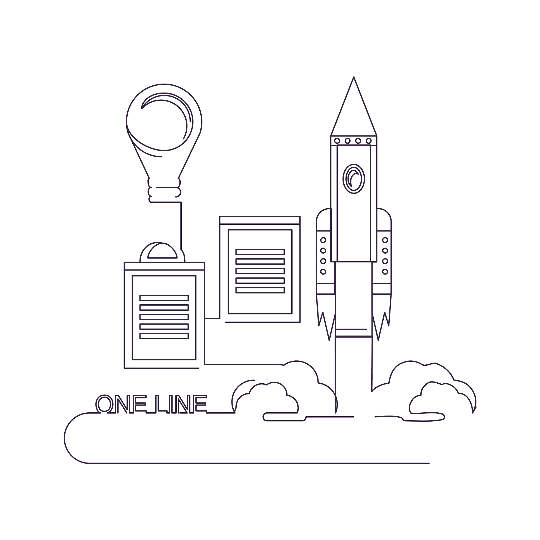one line design