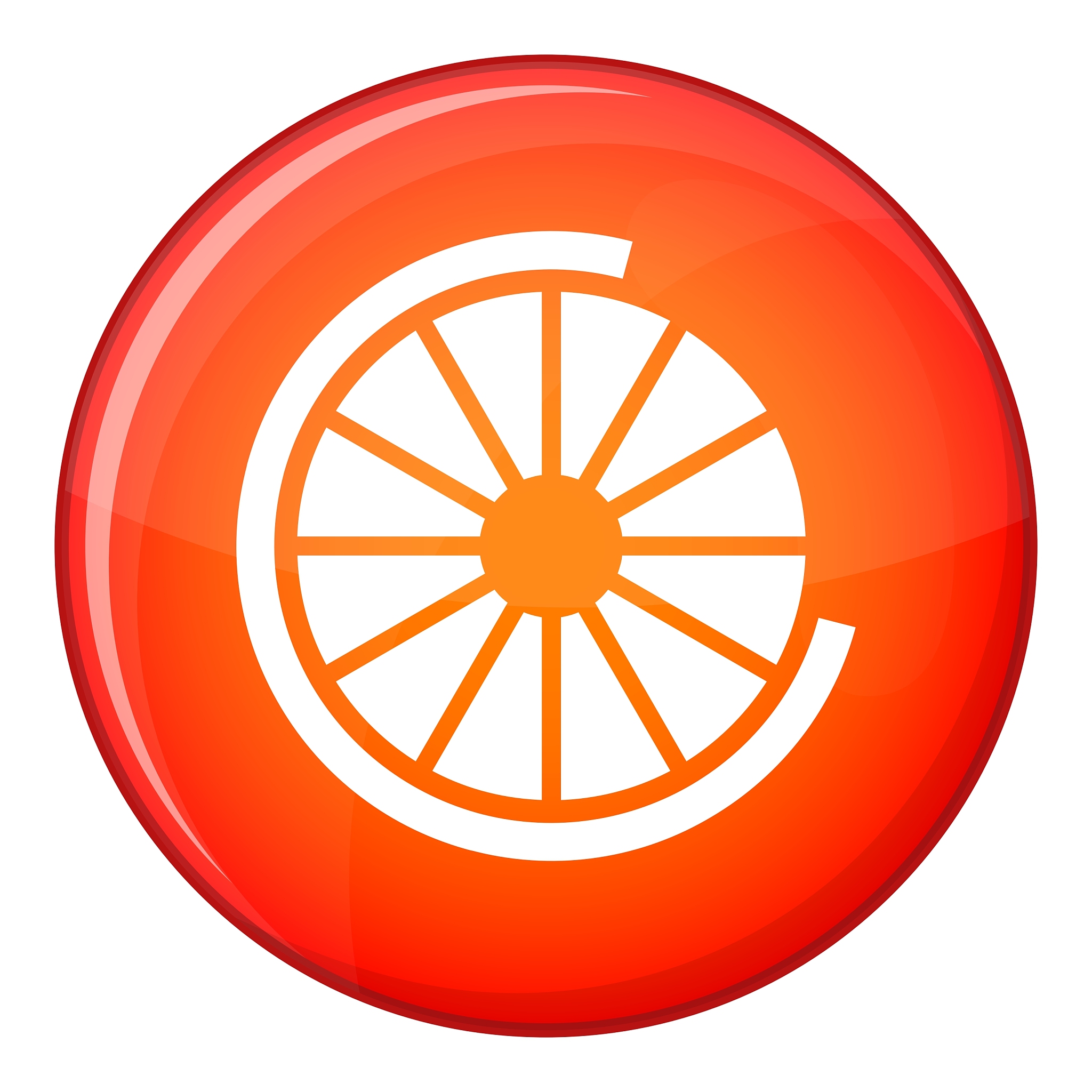 sign incomplete download icon flat style
