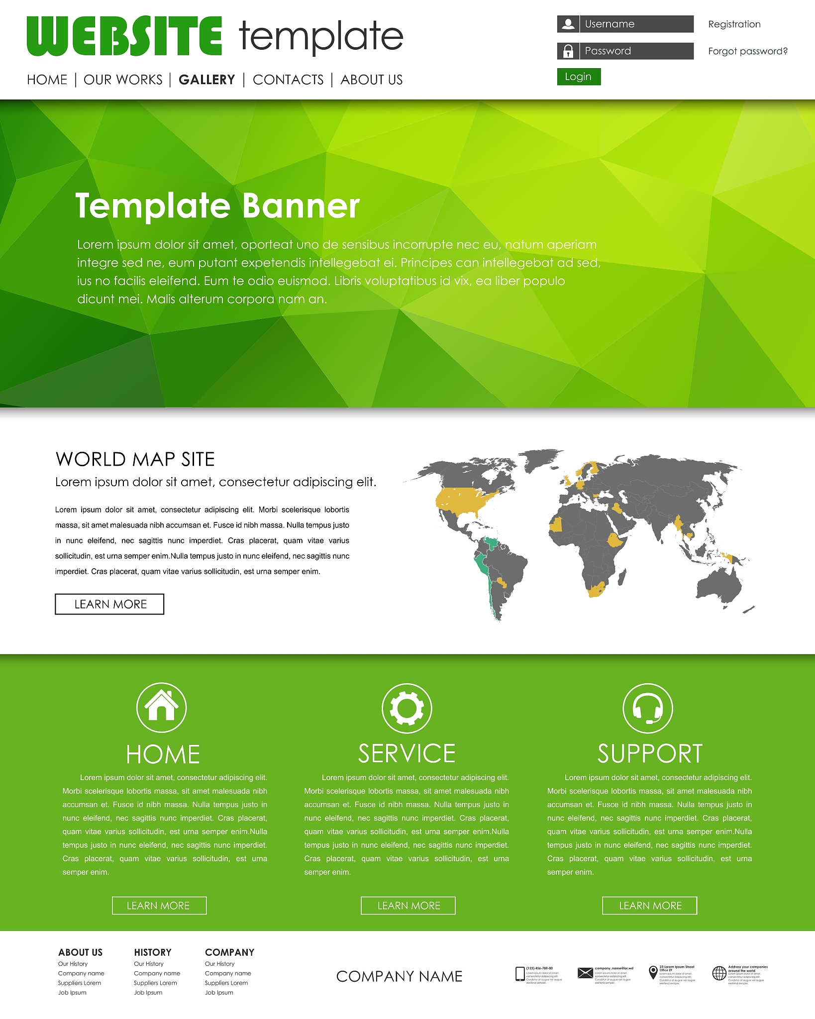 template web site