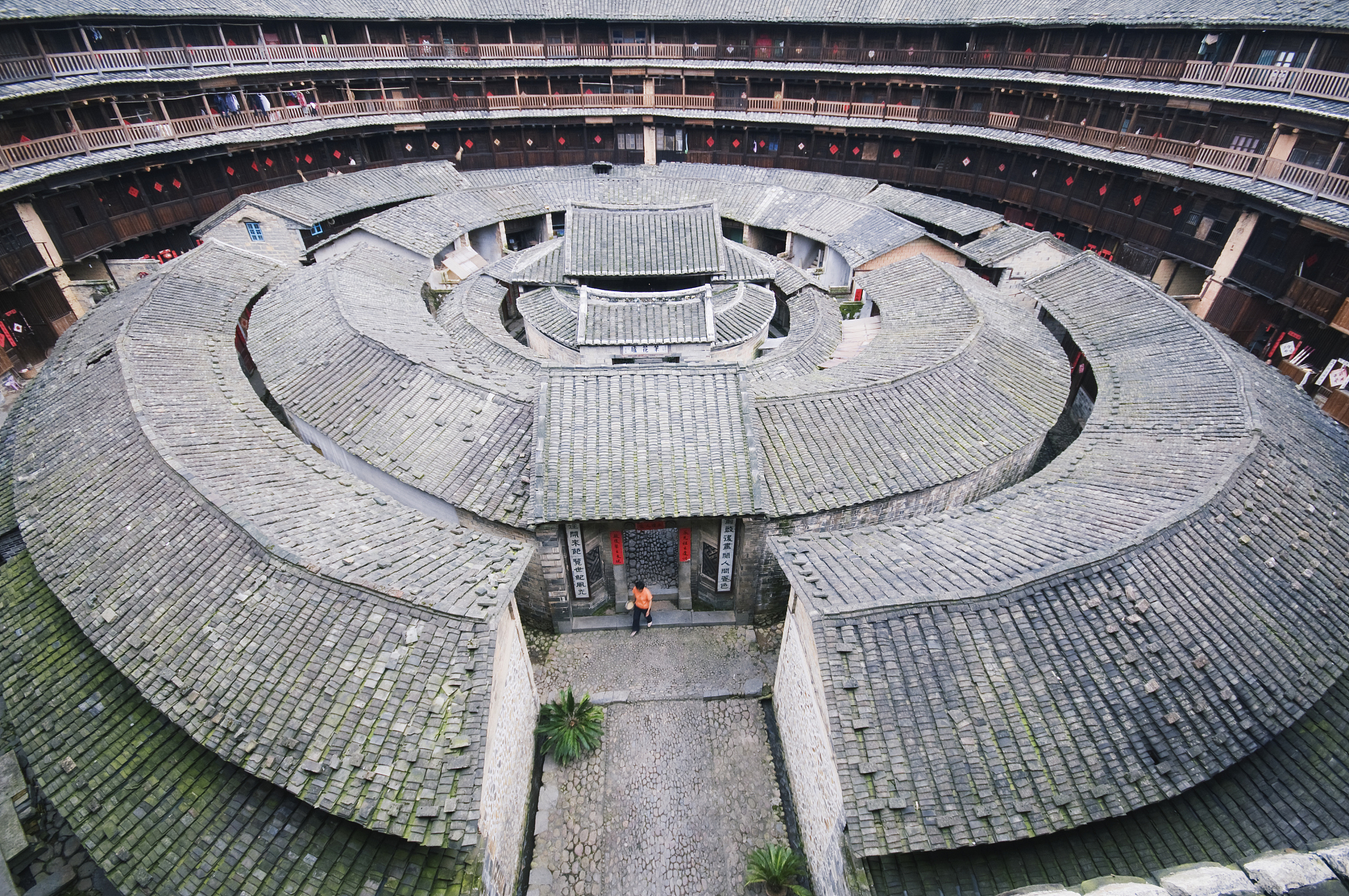 hakka tulou round earth buildings, chengqilou, unesco world heri