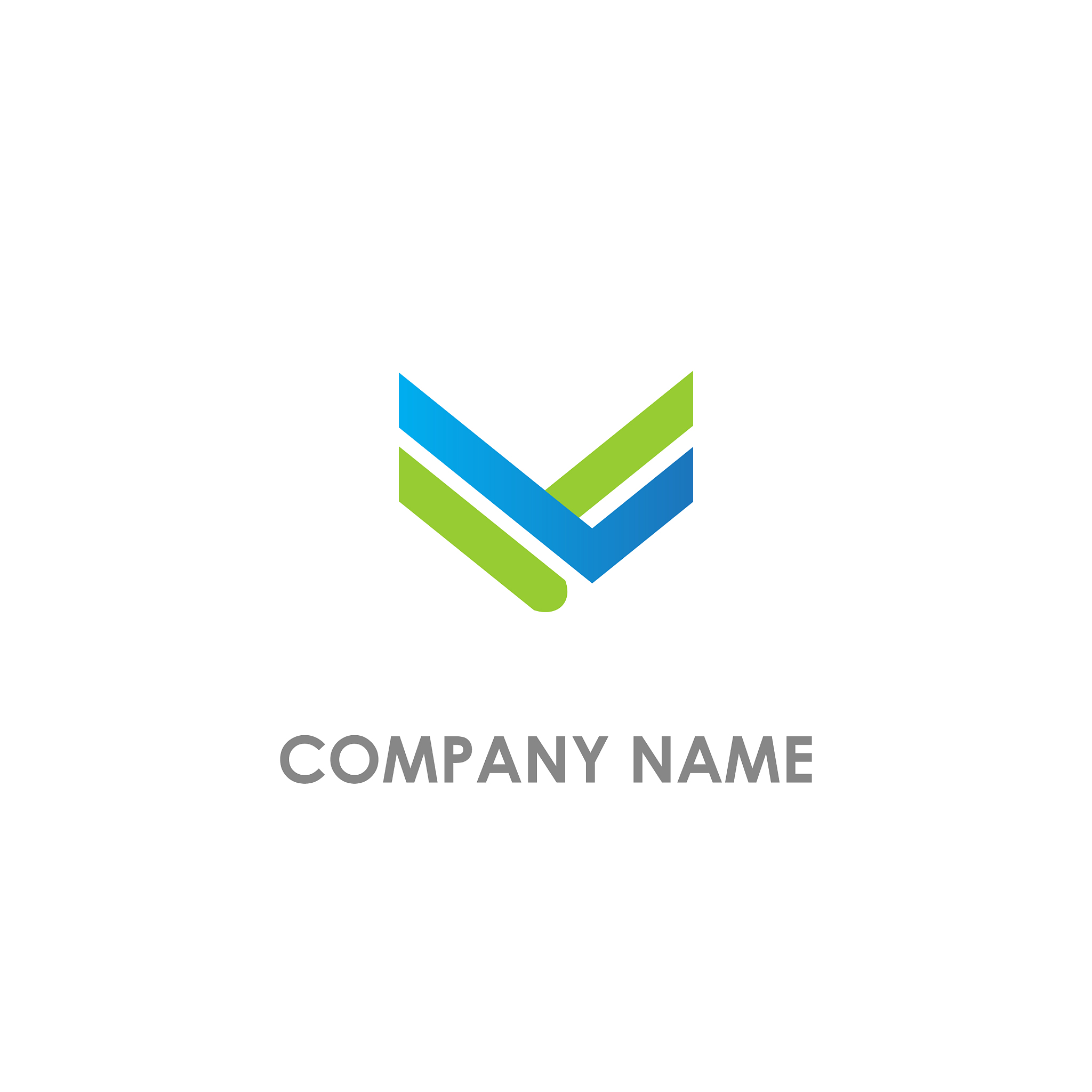 v shape line logo