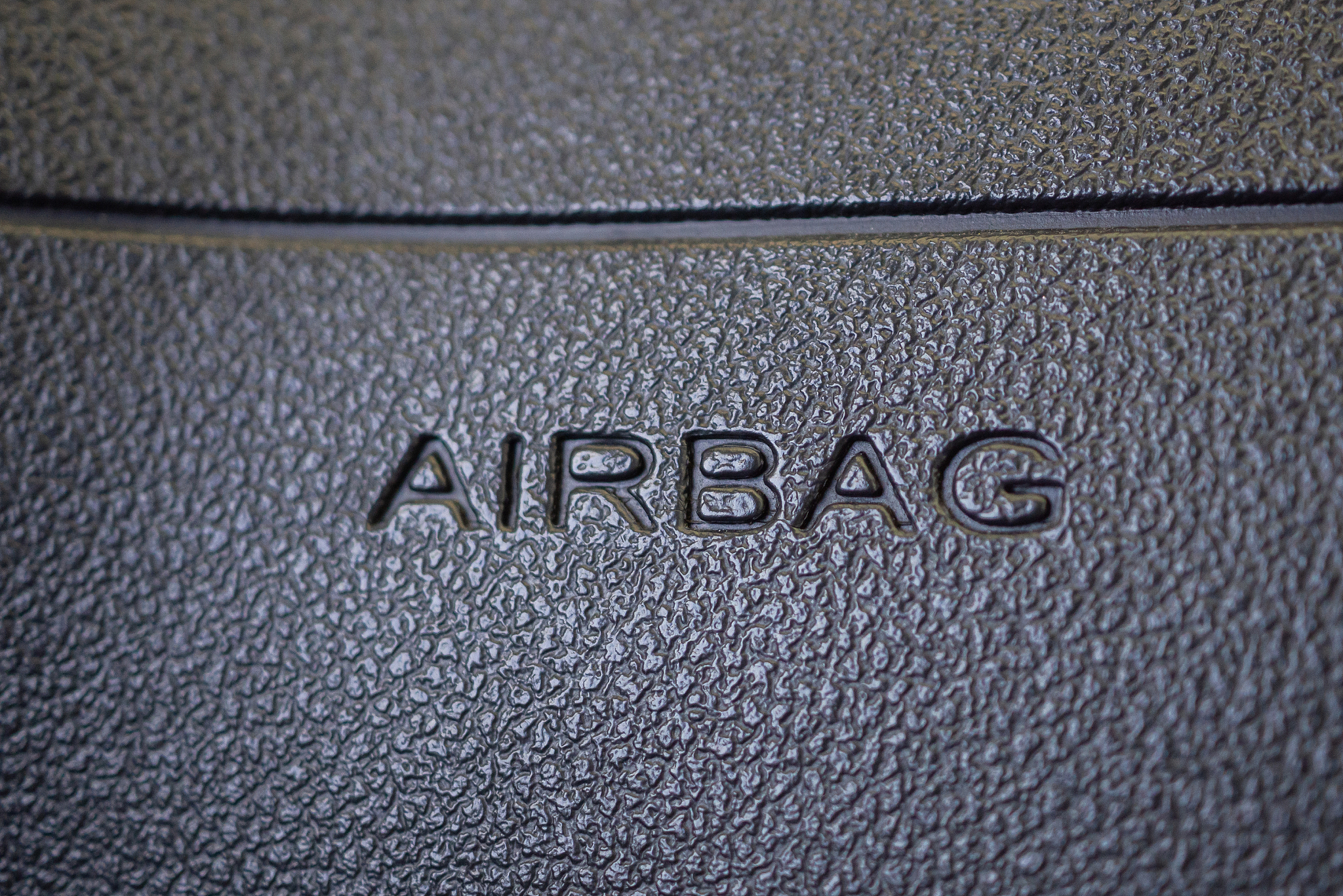 safety airbag sign in modern car