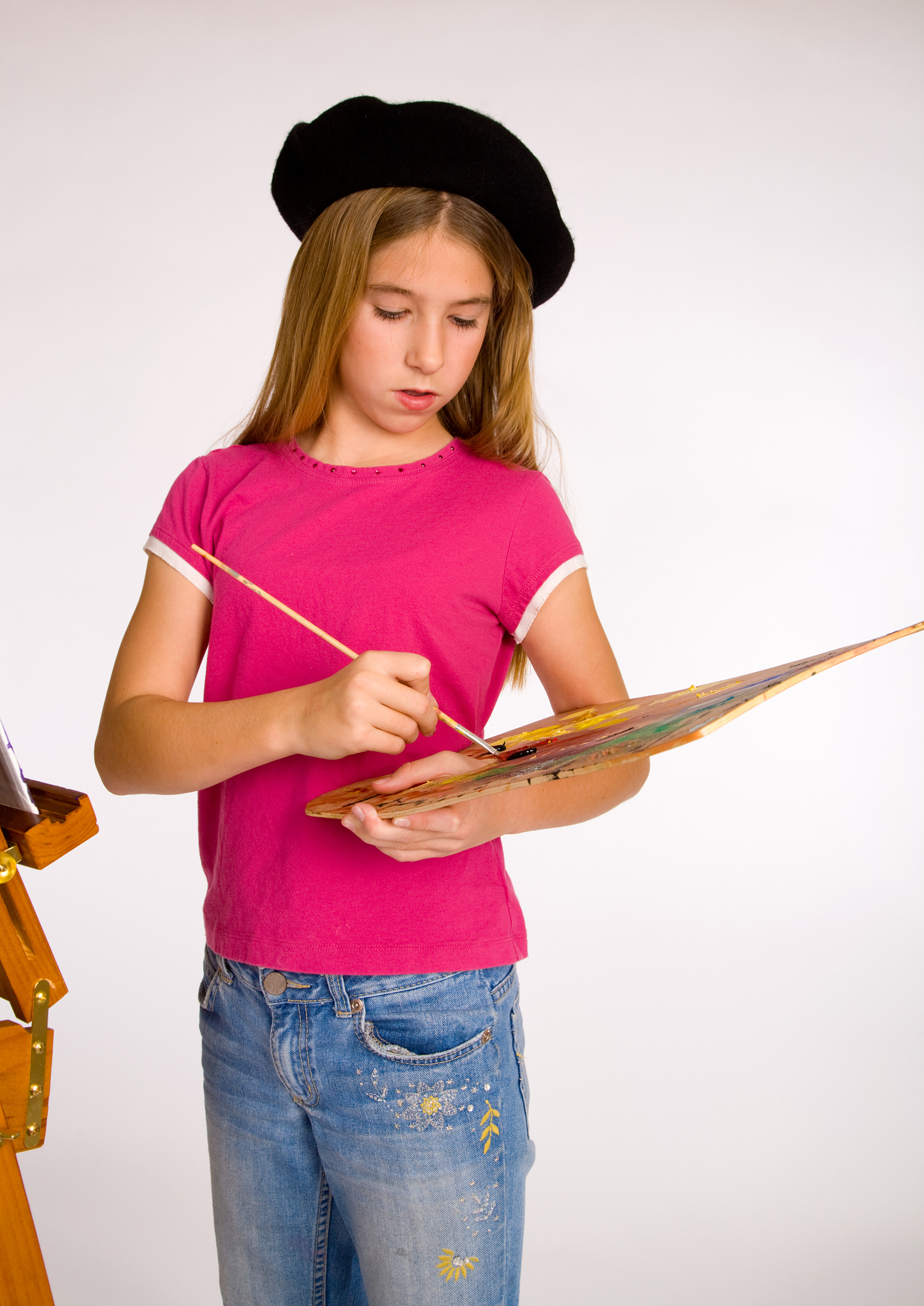 young girl artist series
