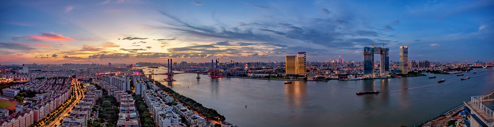 广州夜色全景