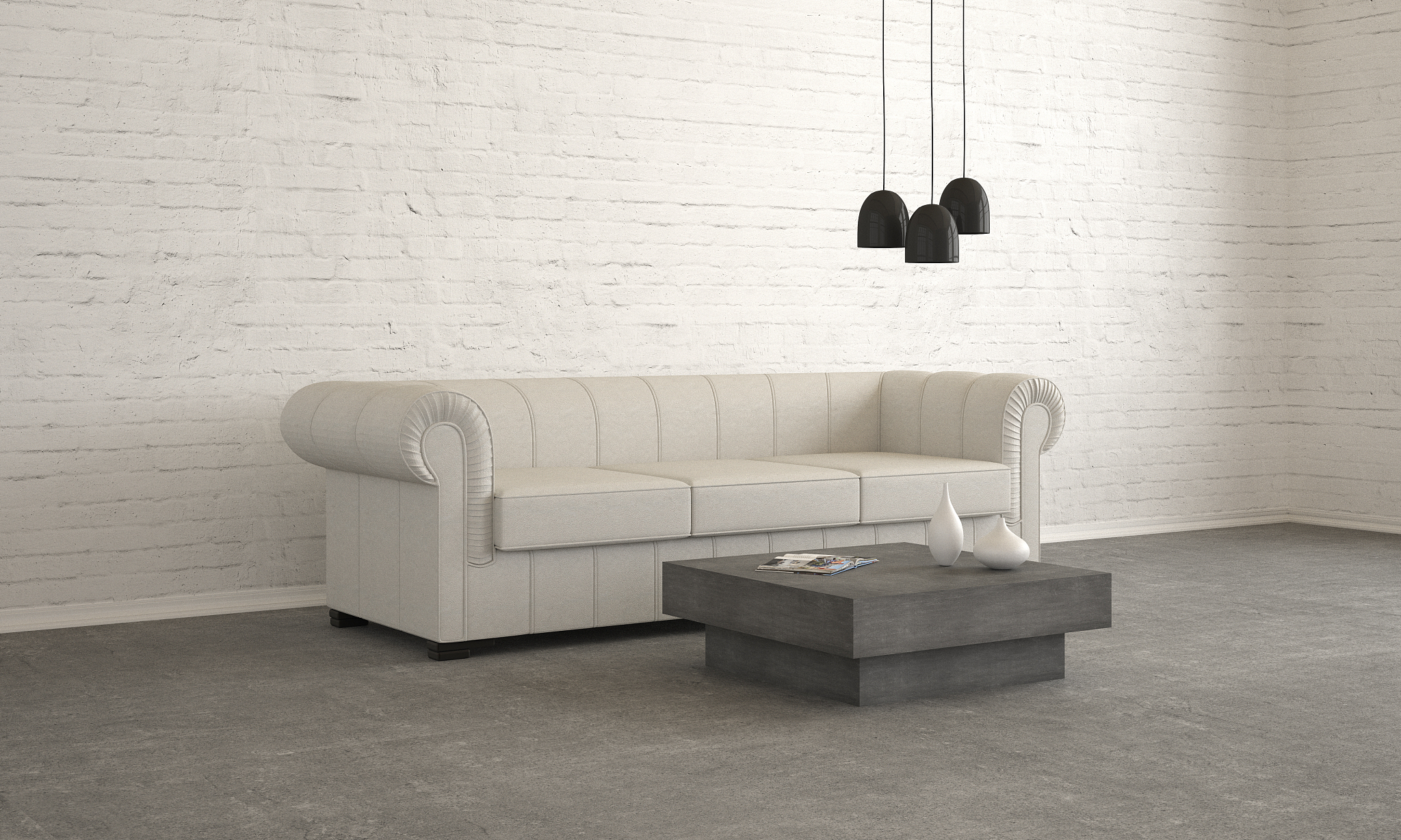 home interior with sofa