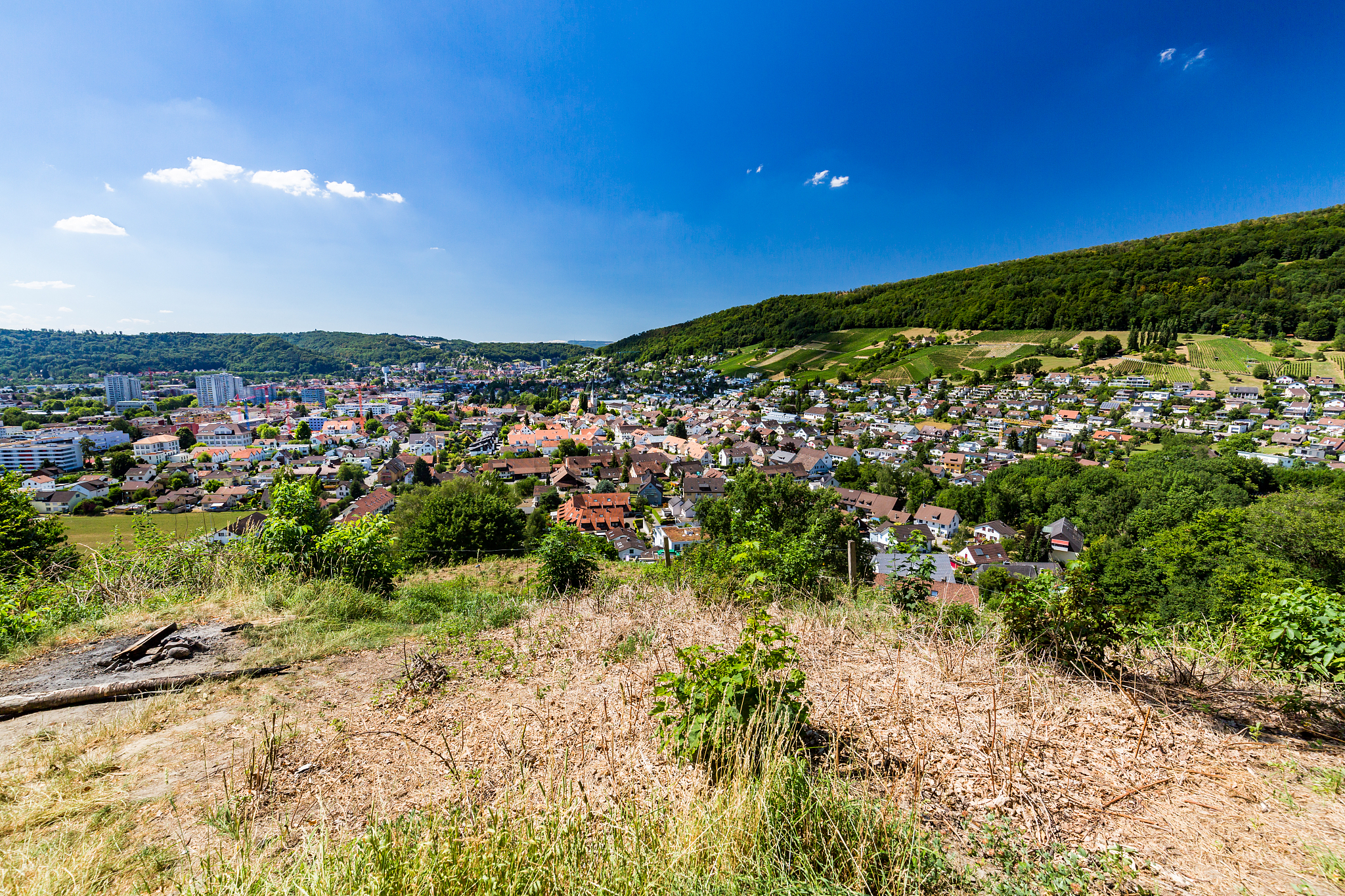 view from mountain lagern to wettingen