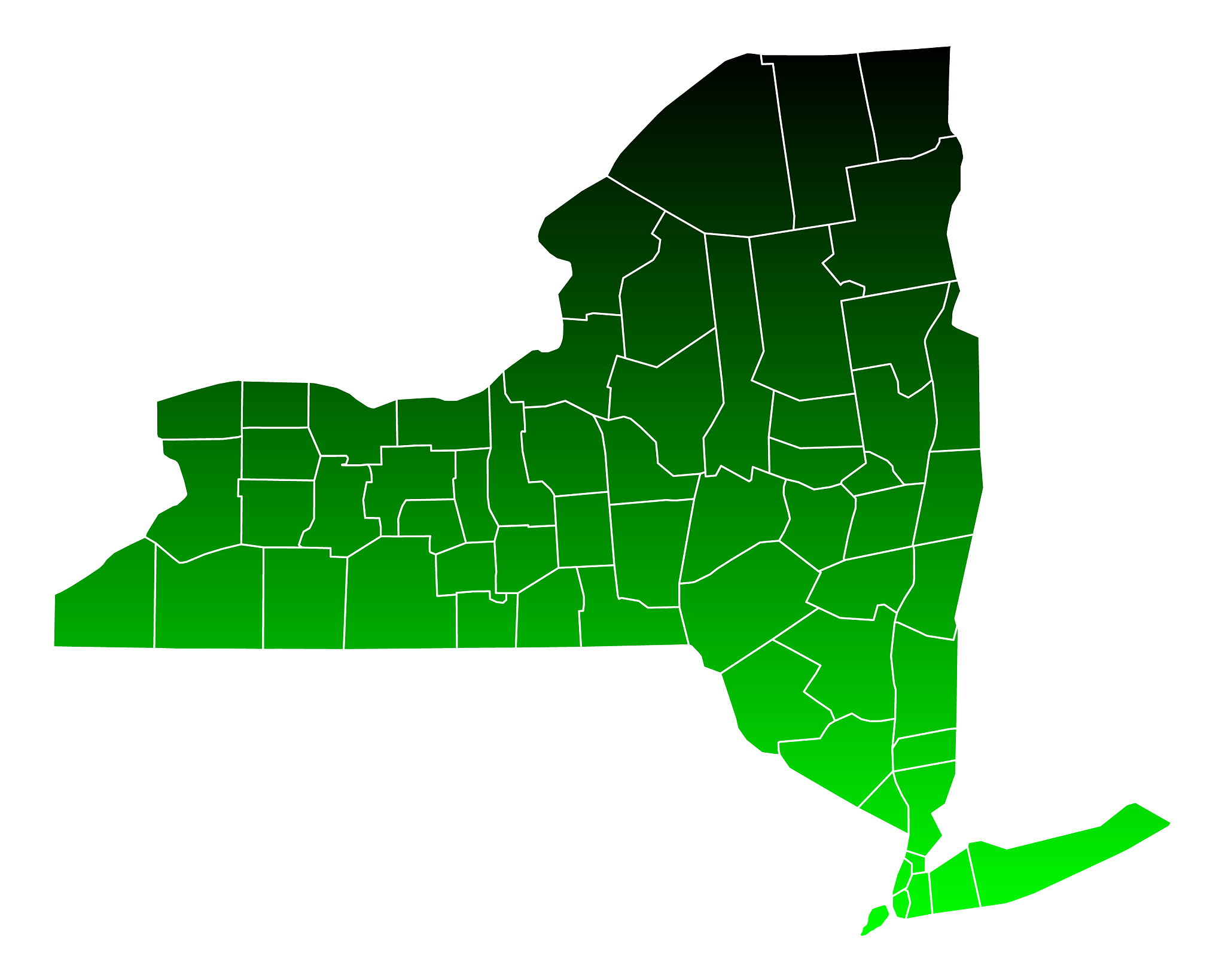 map of new york
