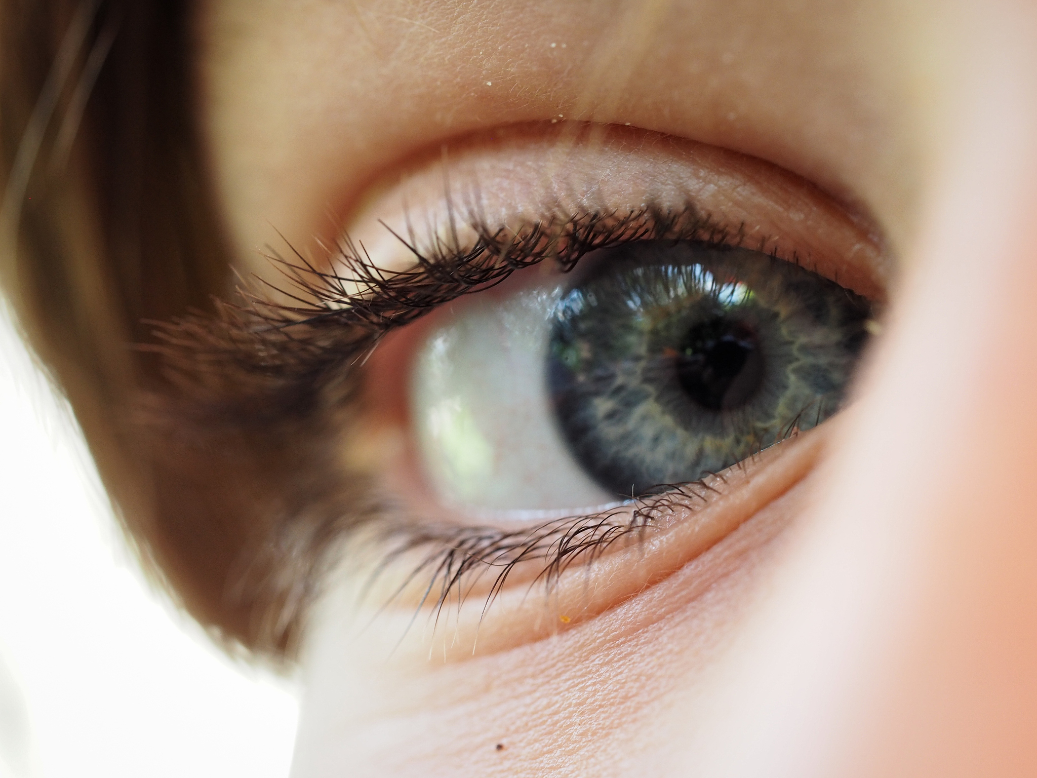 close-up portrait of human eye