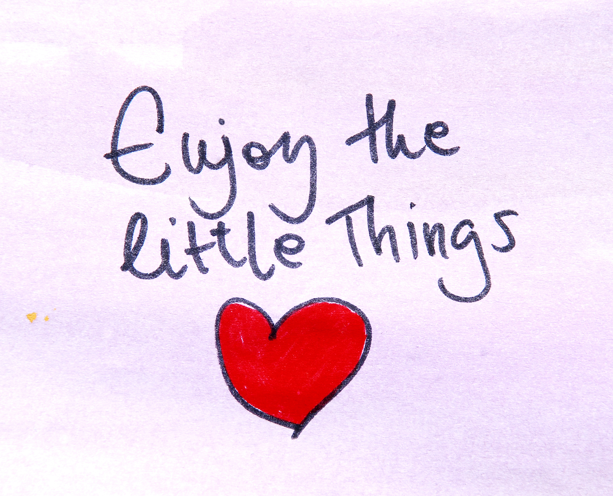 enjoy the little things