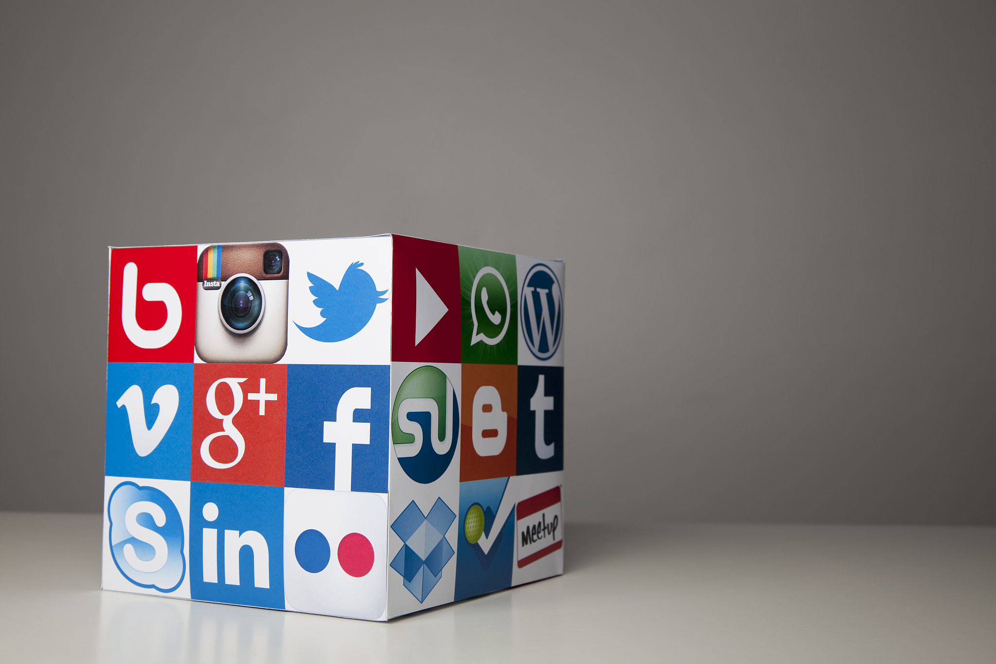social media and technology cube