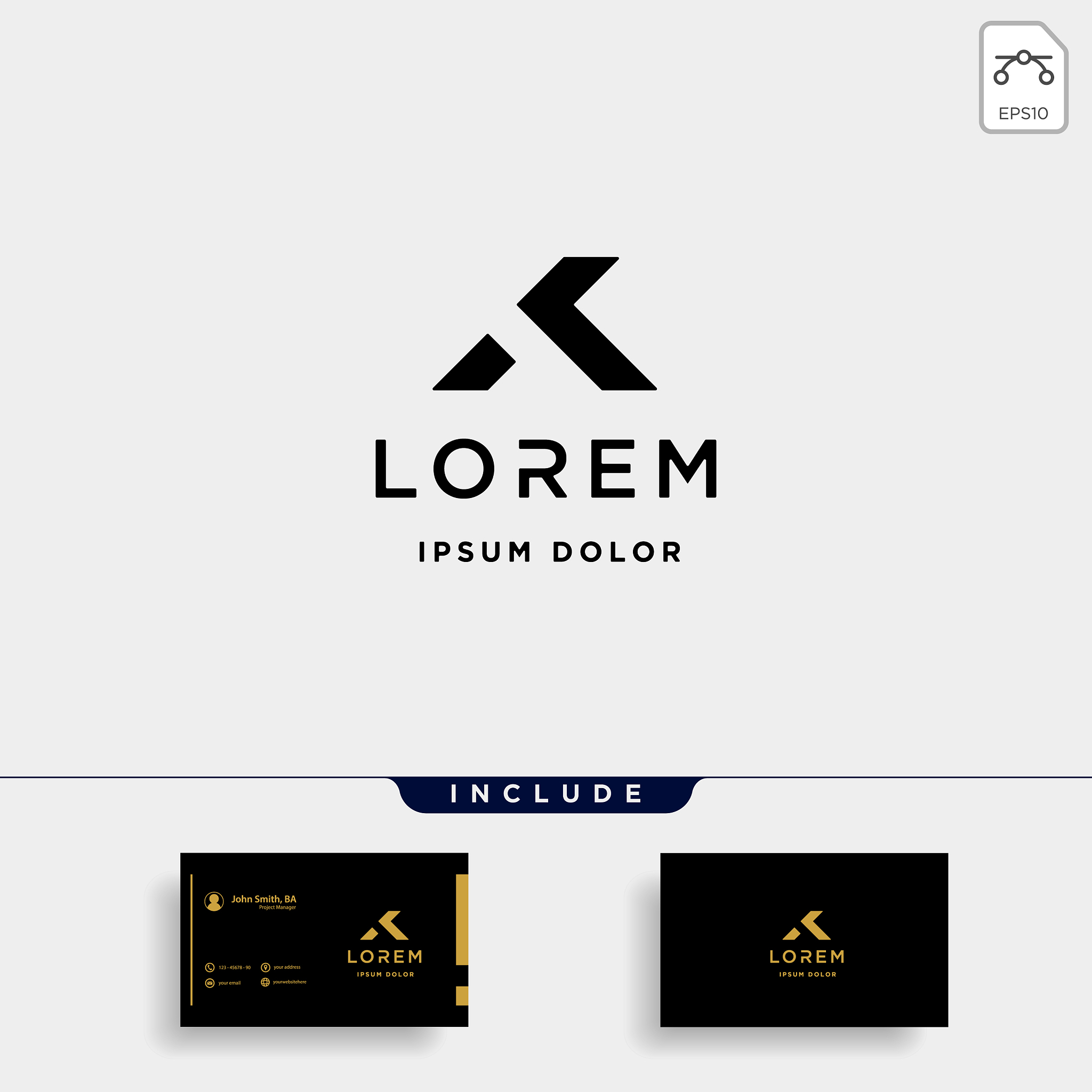 ak k letter home luxury premium logo