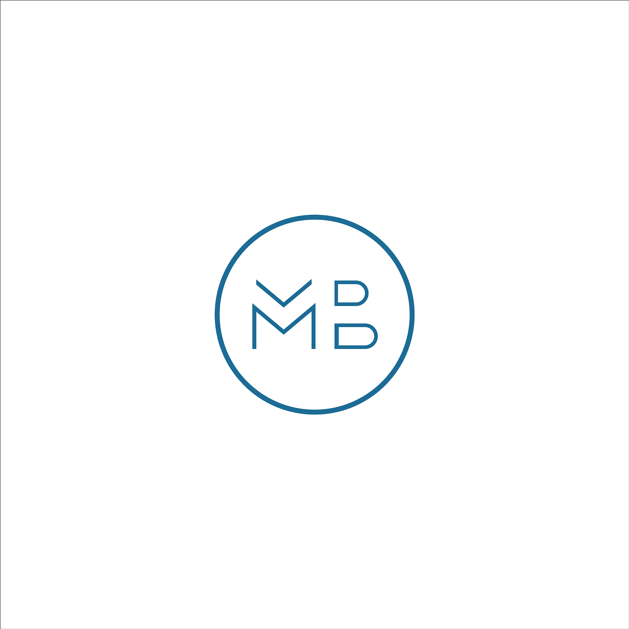 initial letter mb logo or bm logo design