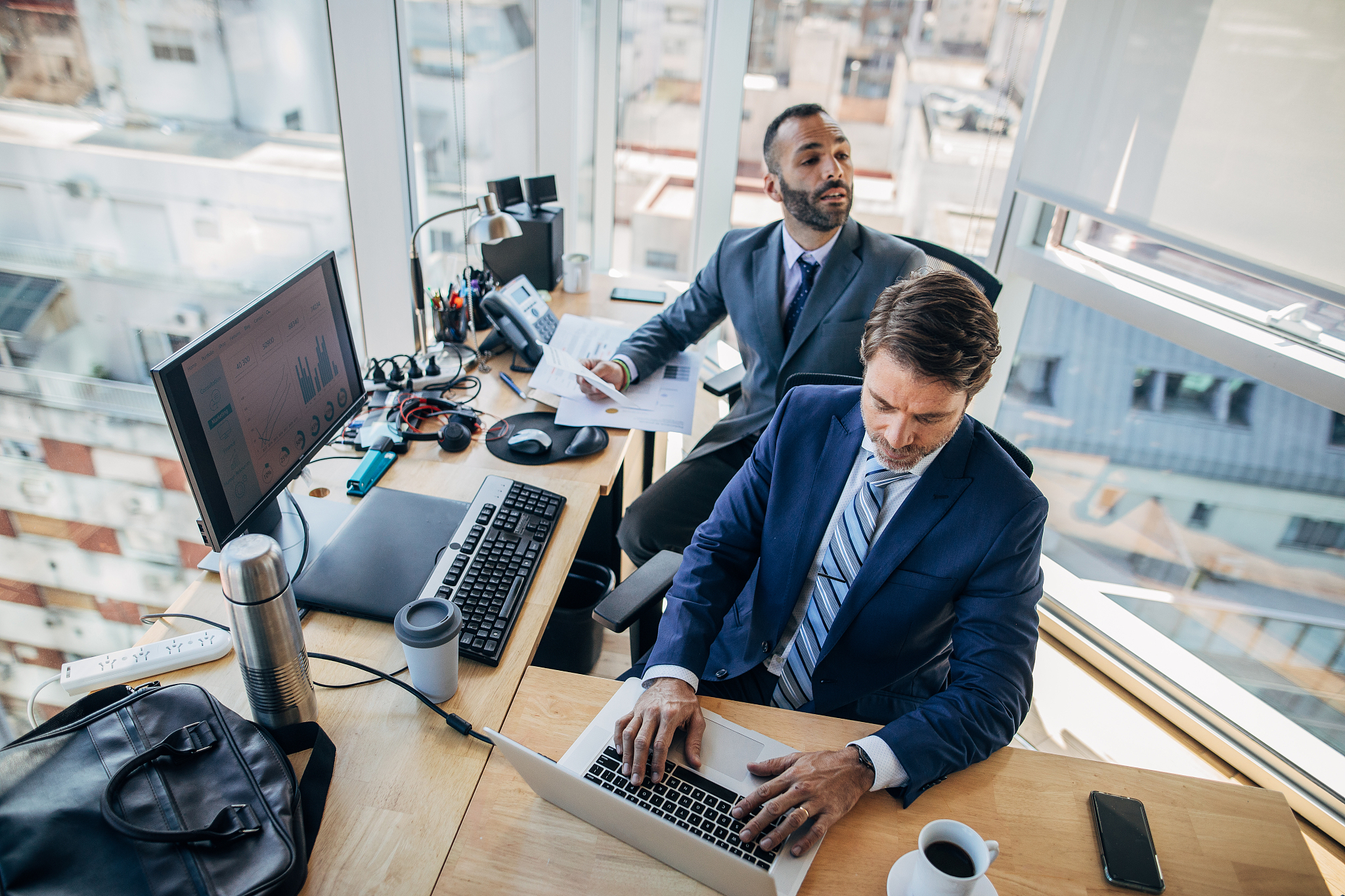 businessmen working together in the office