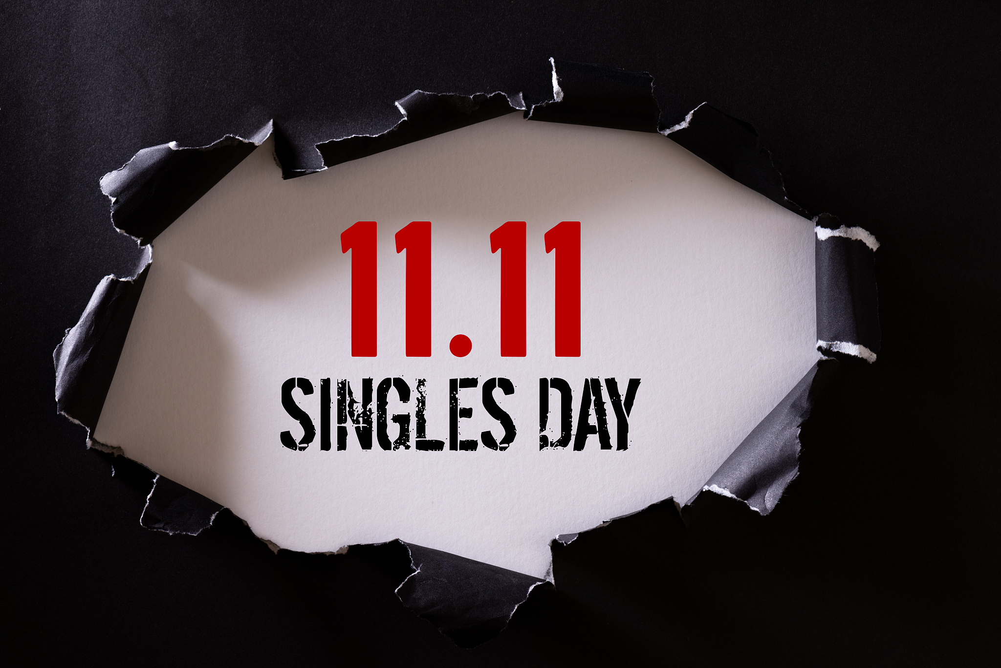 online shopping of china, 11.11 singles day sale concept. top vi