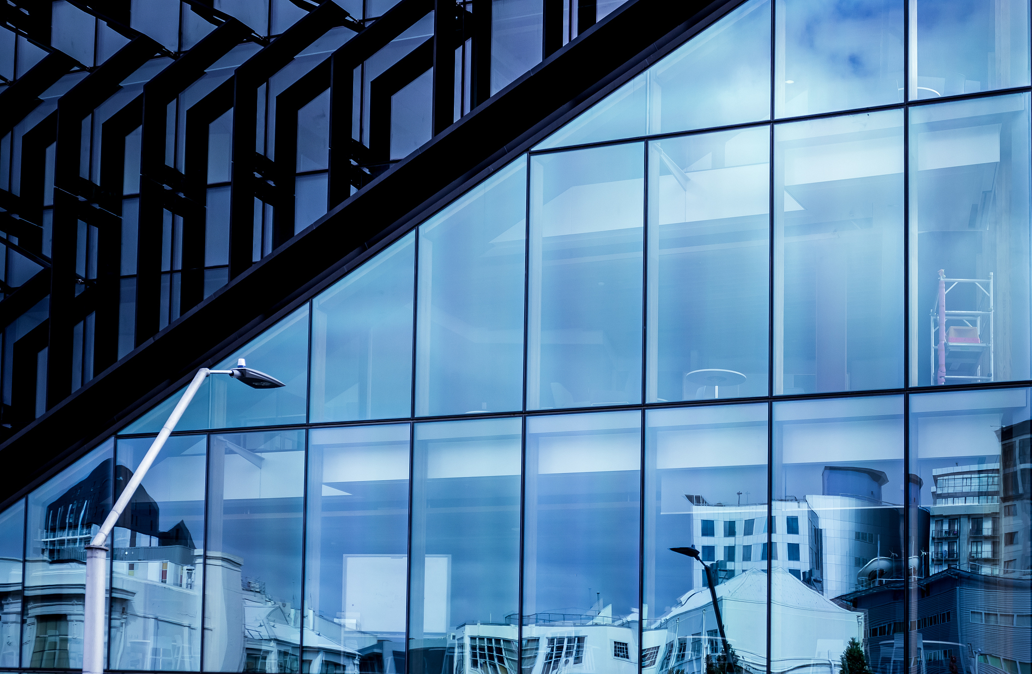 windows of business building