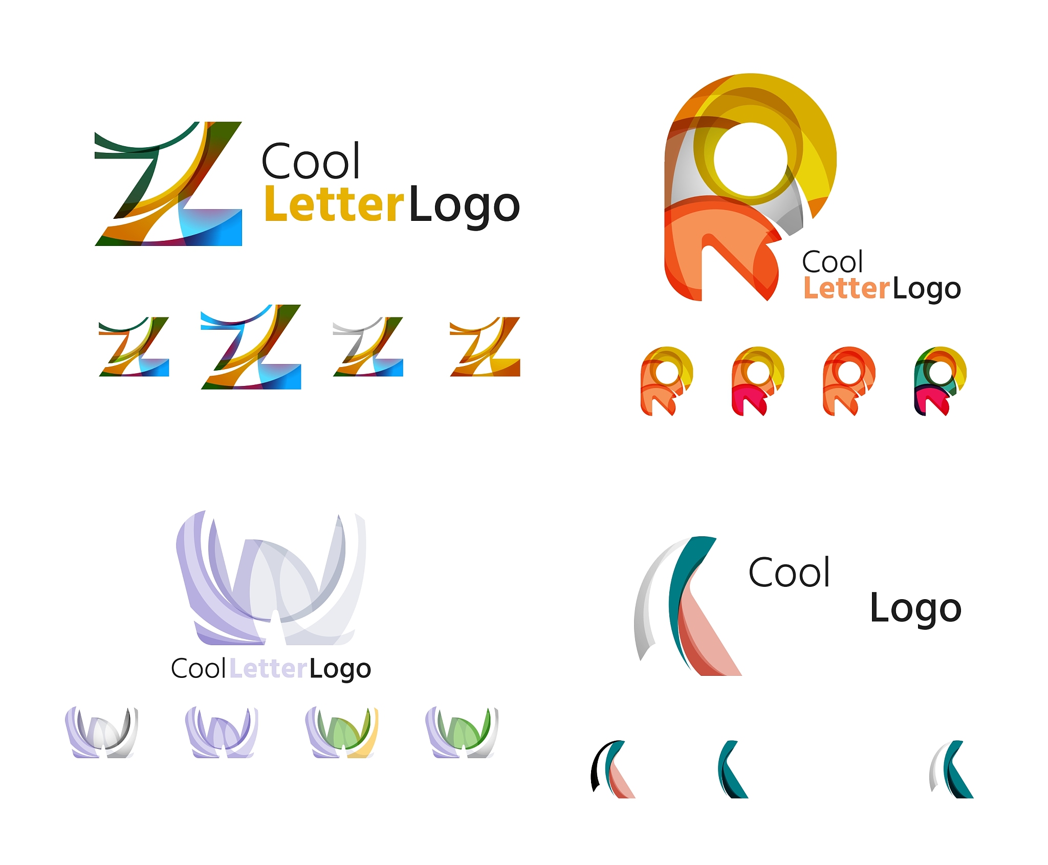 letter business emblem collection