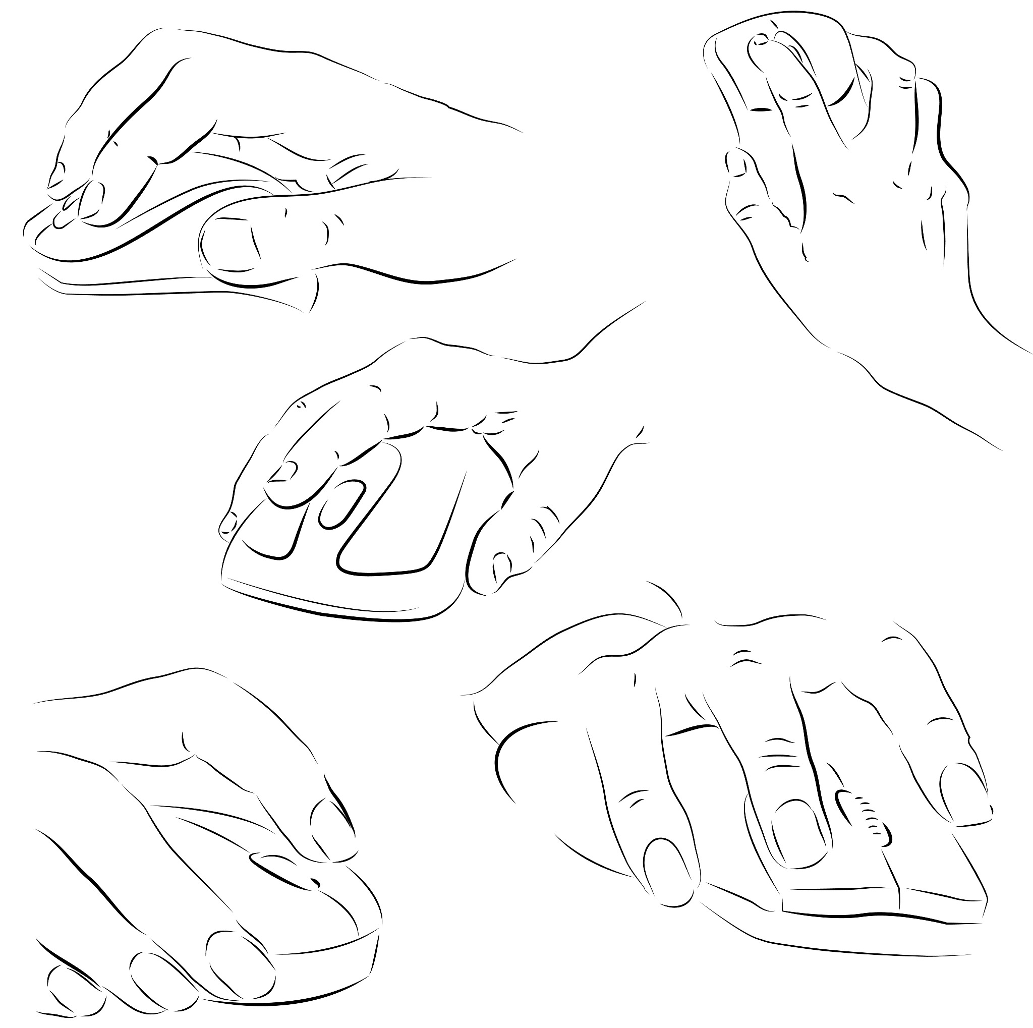 现在市面上有没有可调整外形受力点的鼠标