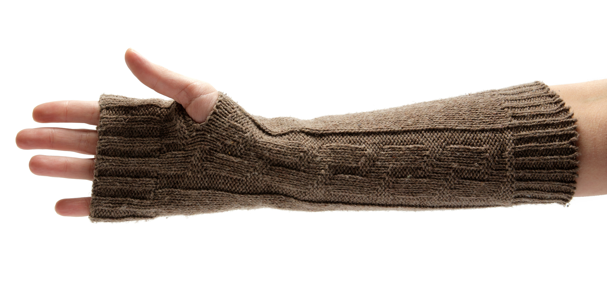 fingerless wool gloves