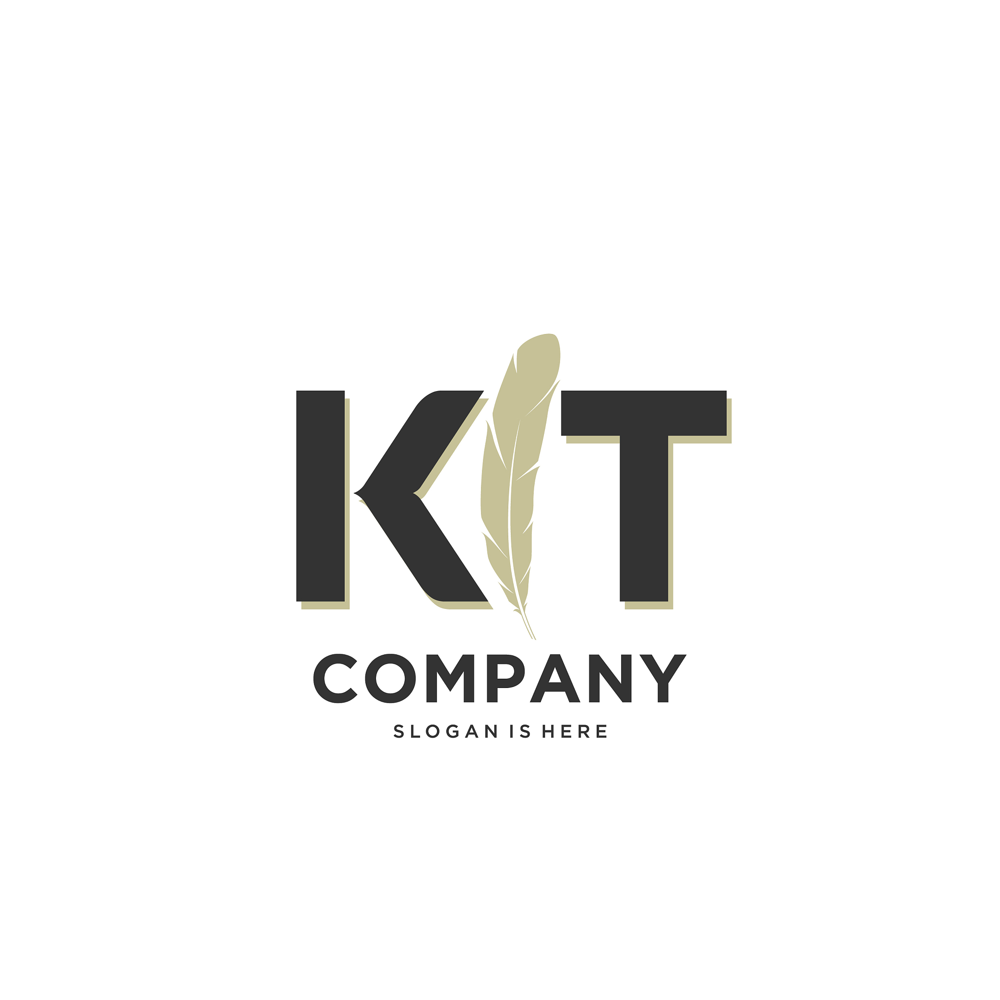 initial ktk letter unique attractive creative