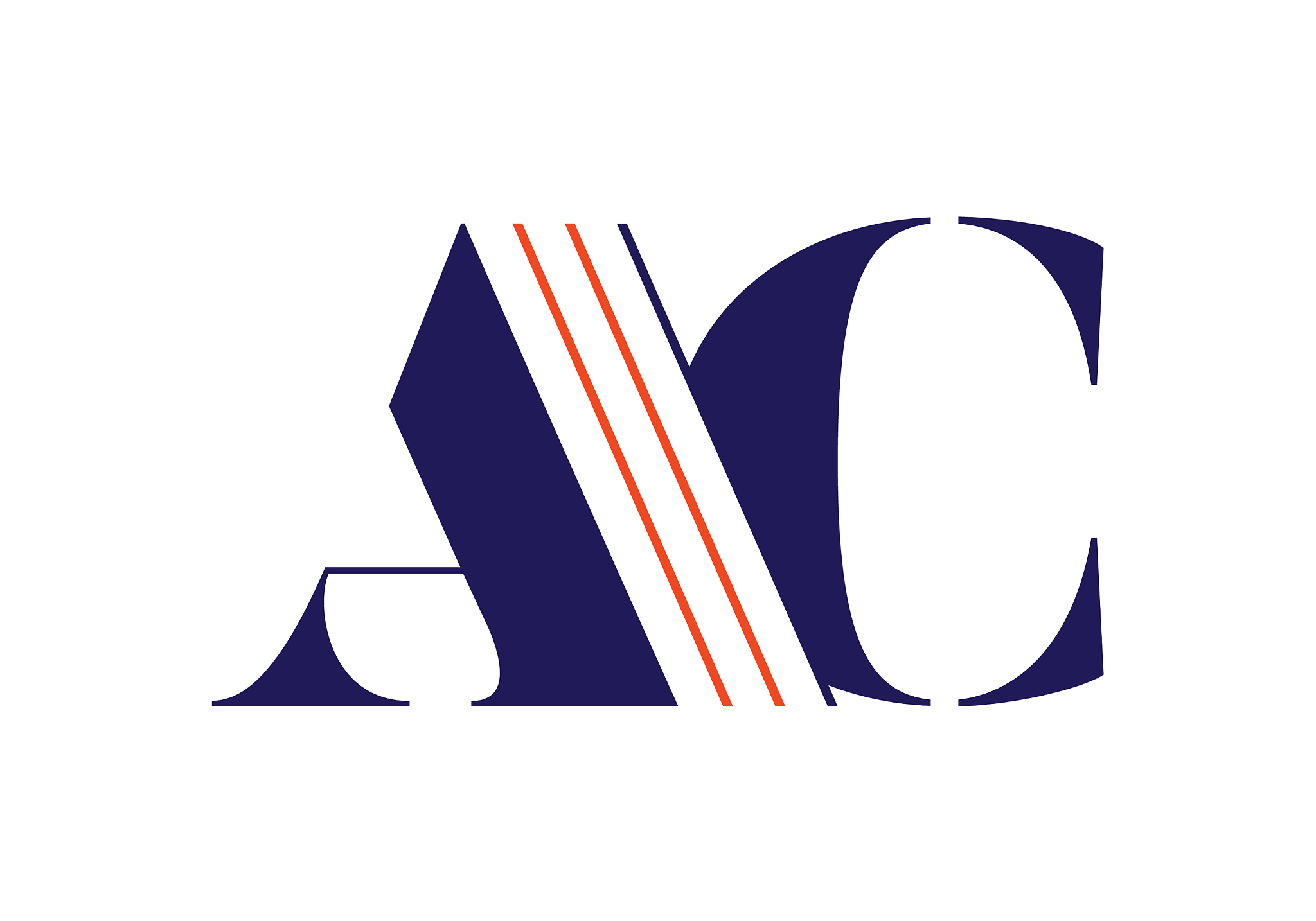 a c initial letter logo design template graphic