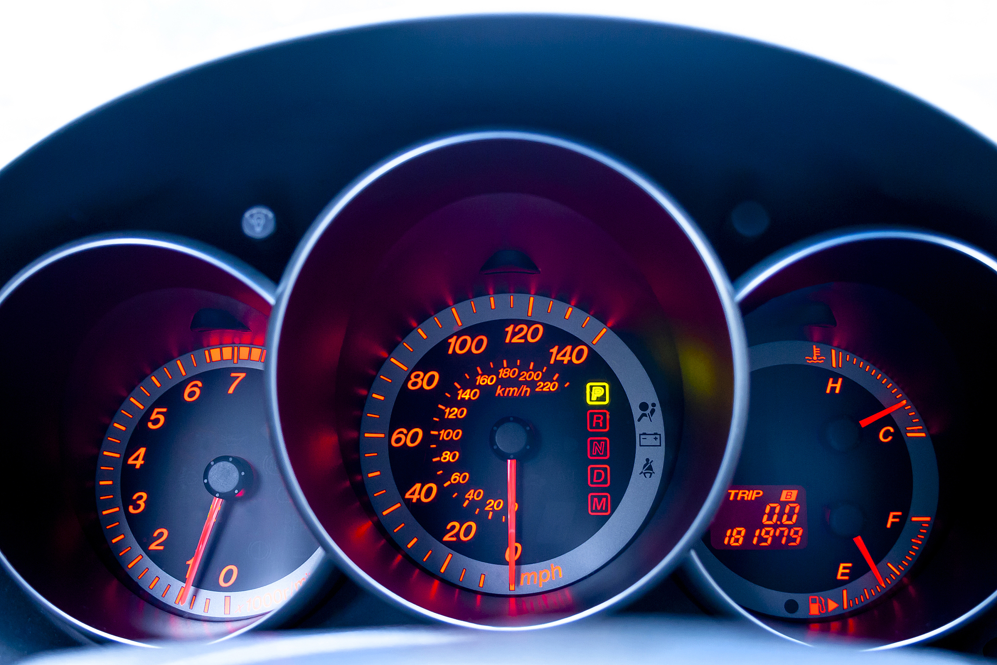 car dashboard close-up