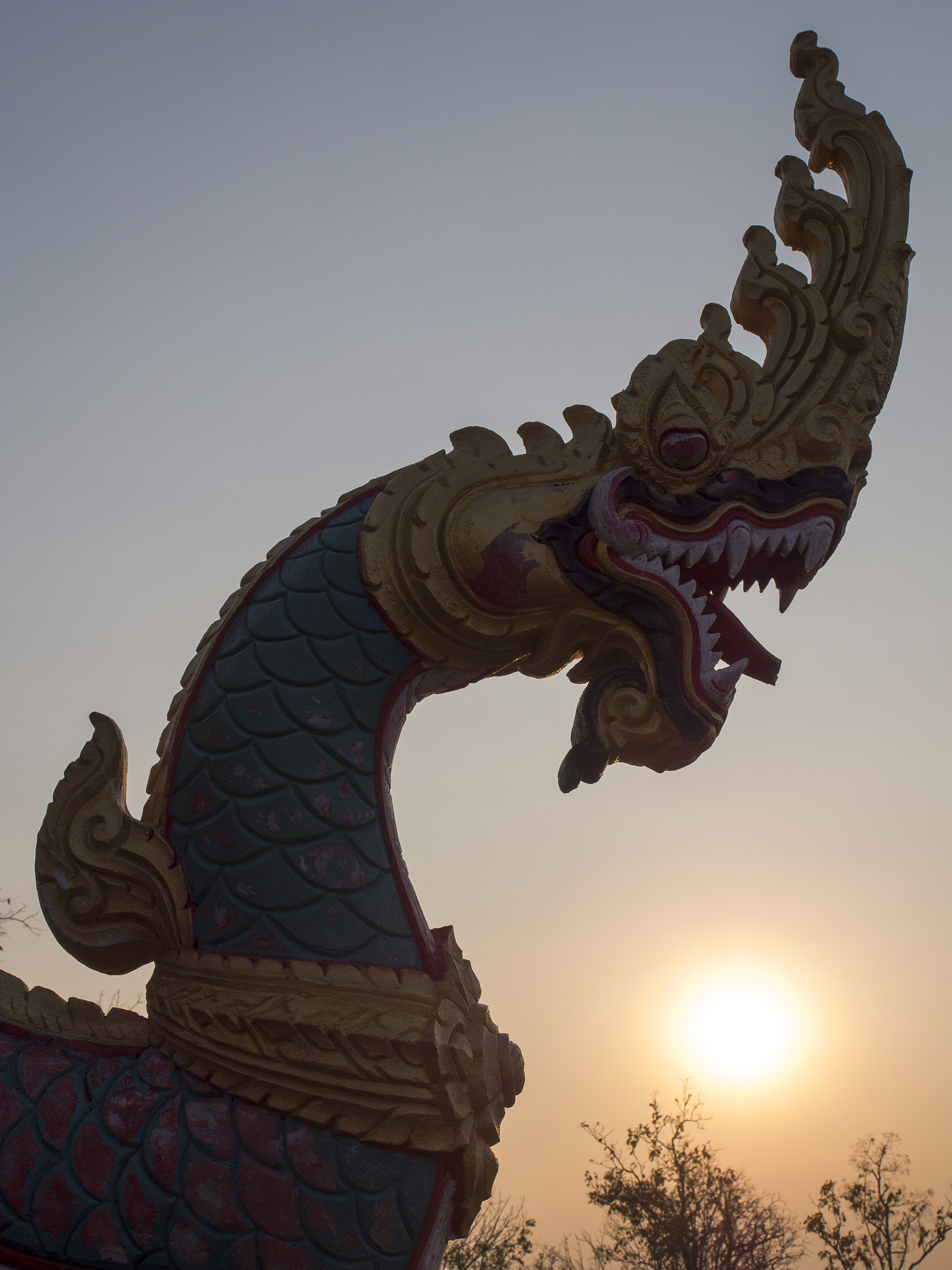 naga head and sunset