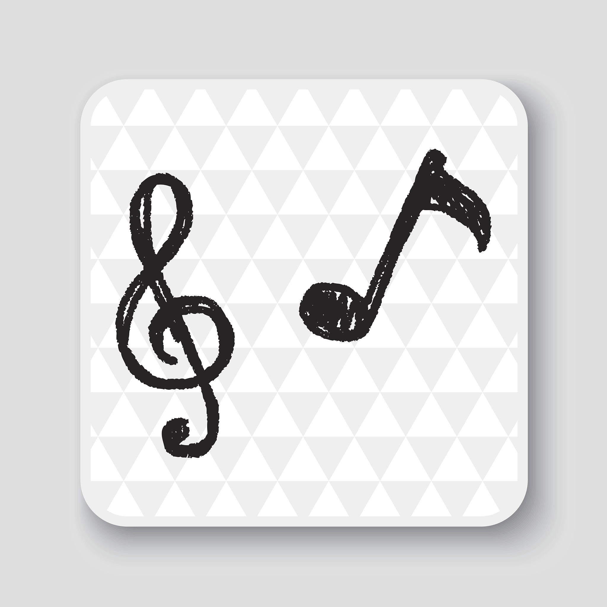 music note doodle drawing