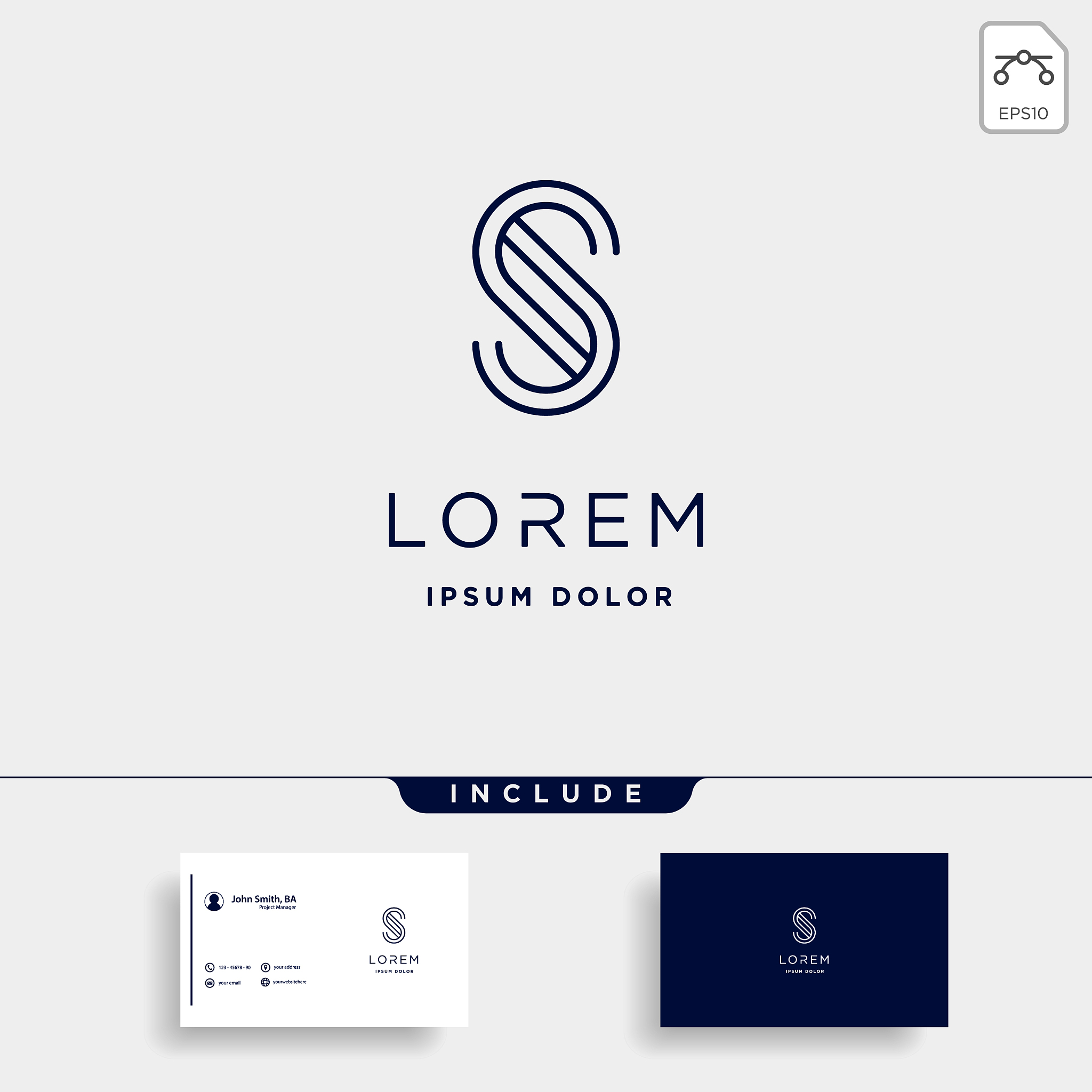letter s ss logo design simple