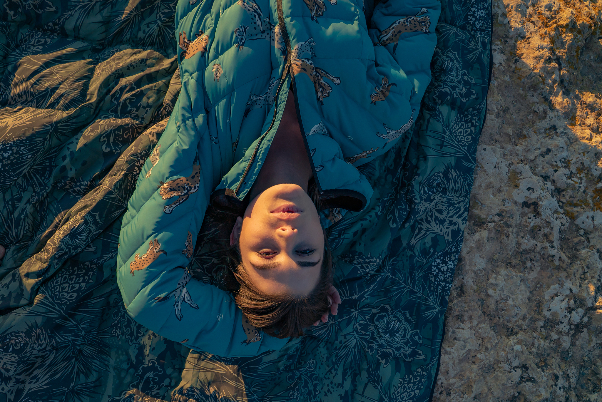 爱丽丝沉思：坐在石头上的少女与未来