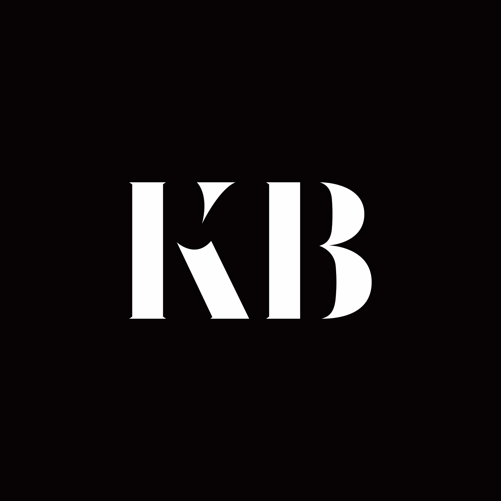 kb logo letter initial logo designs template