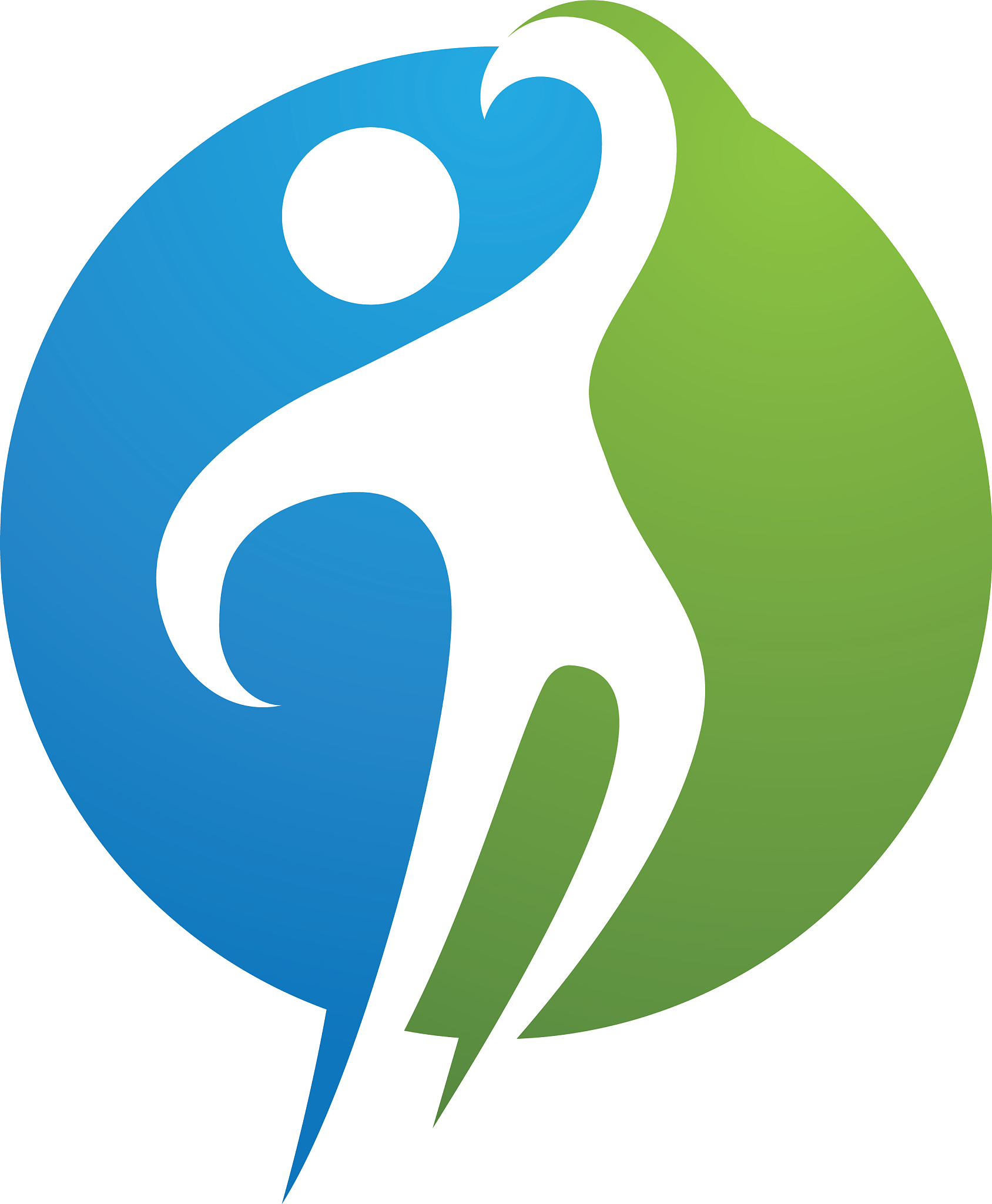 fun people healthy life logo template