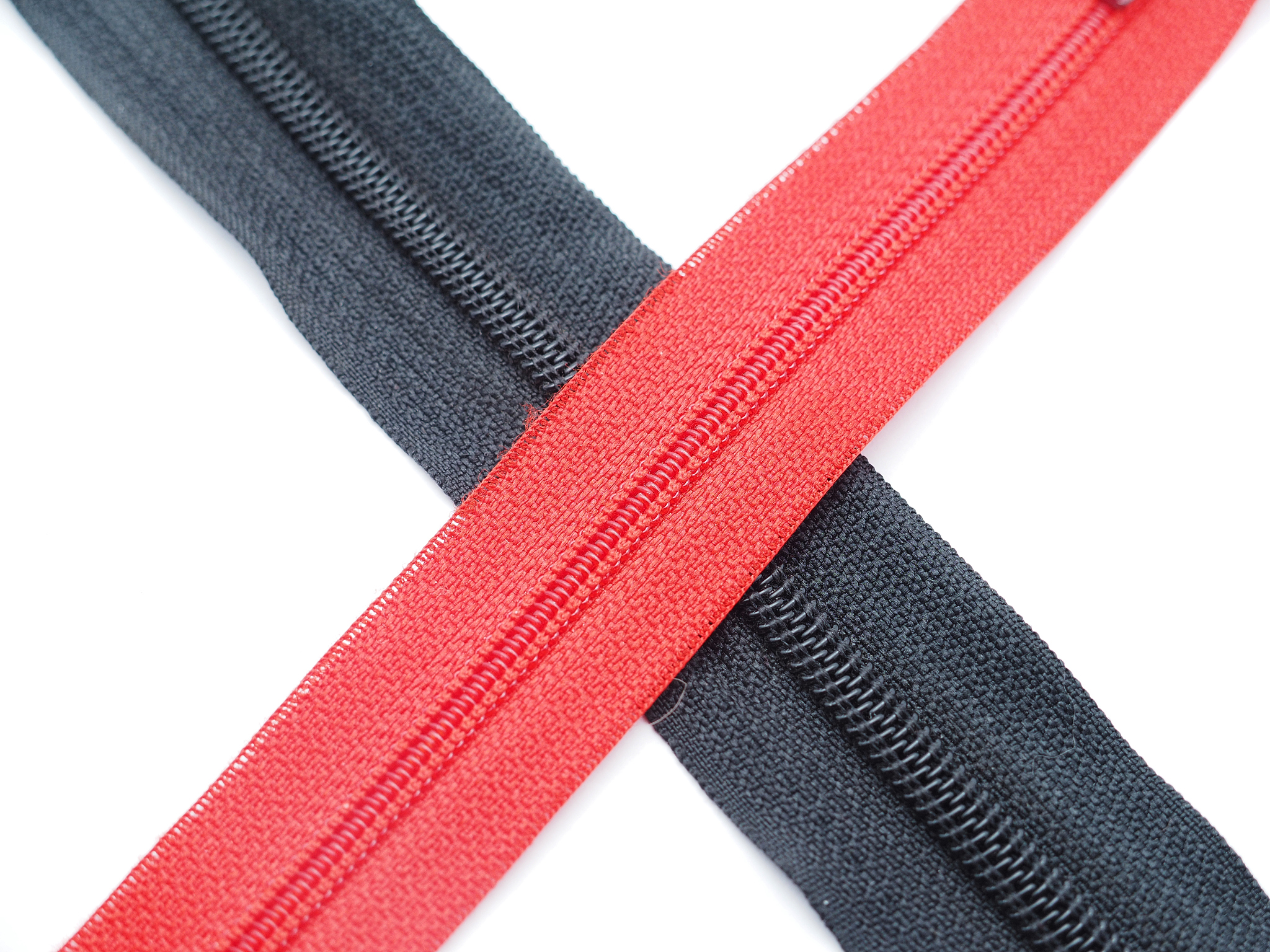 zipper on a white background