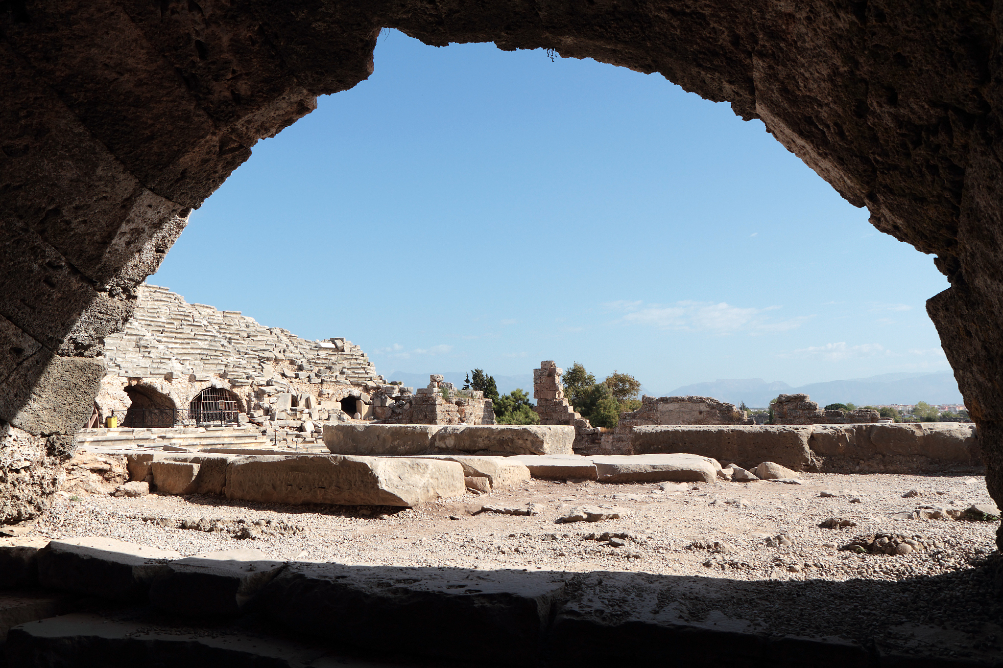 roman amphitheatre, ancient side