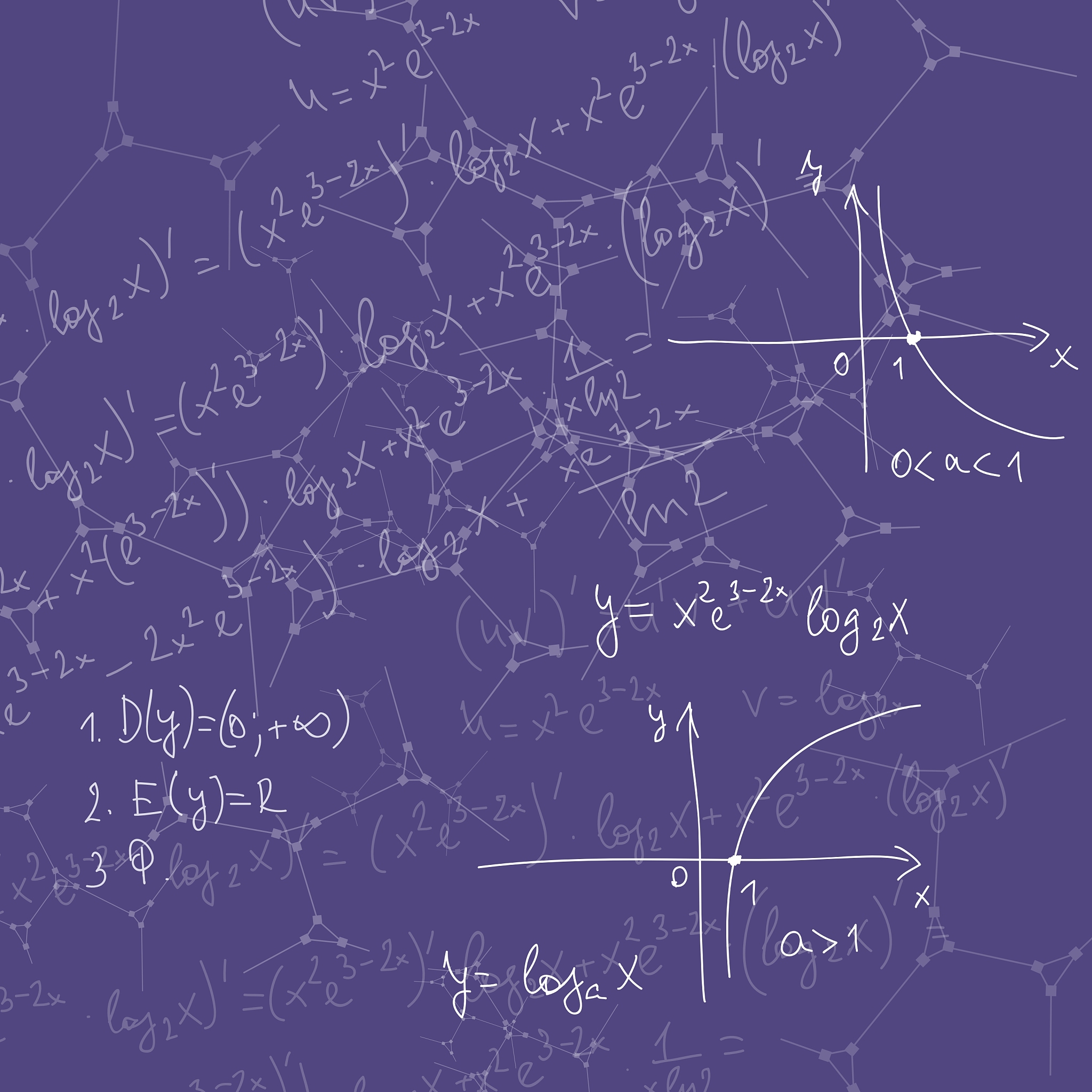 abstract background with mathematical formulas