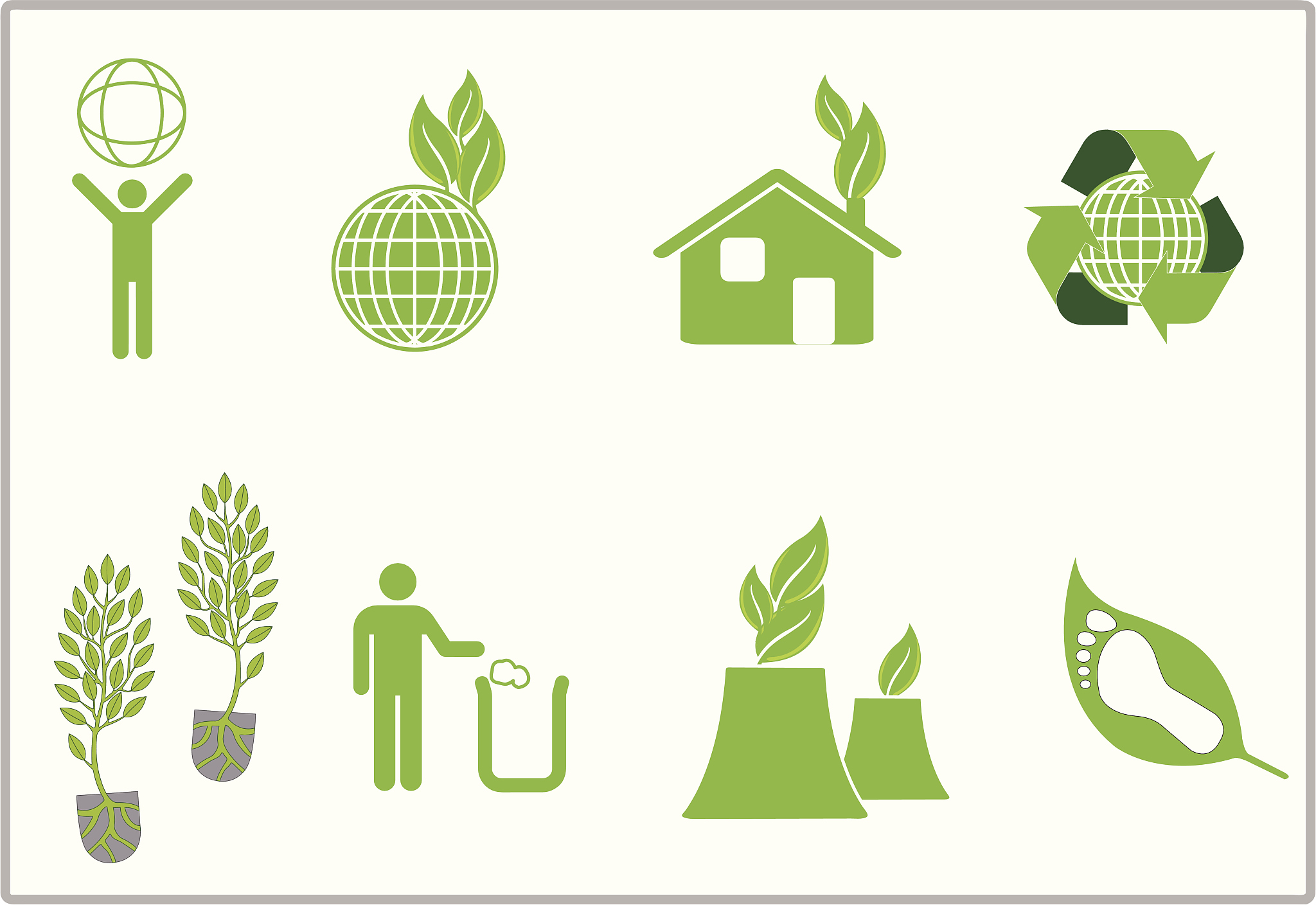 green icons