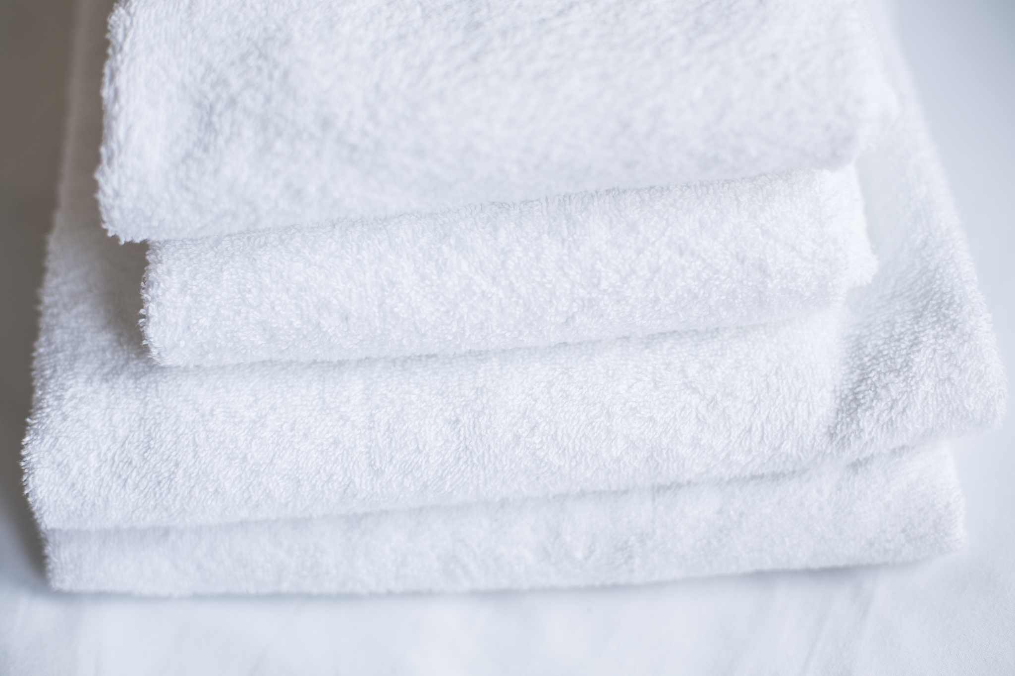 white towels