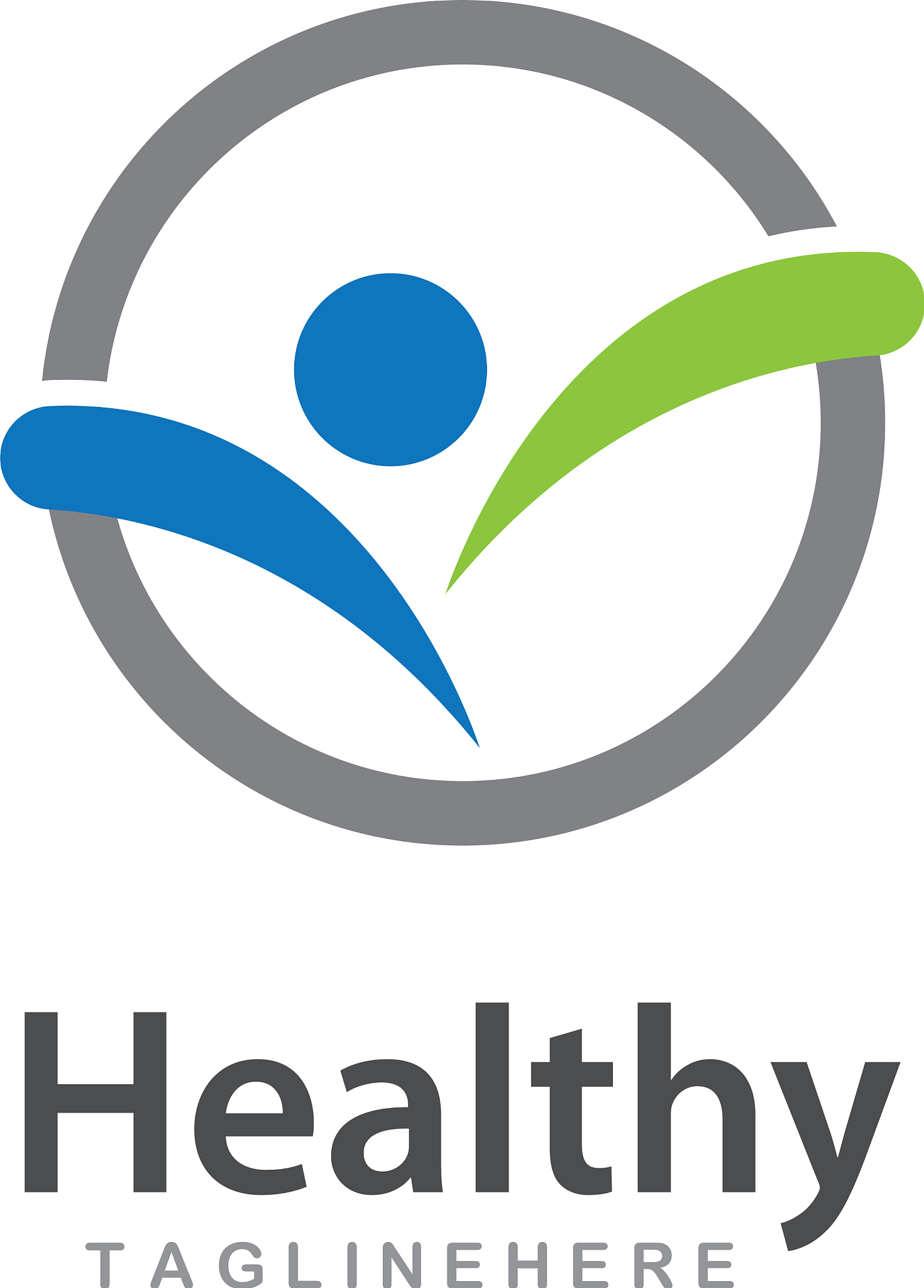healthy life logo template