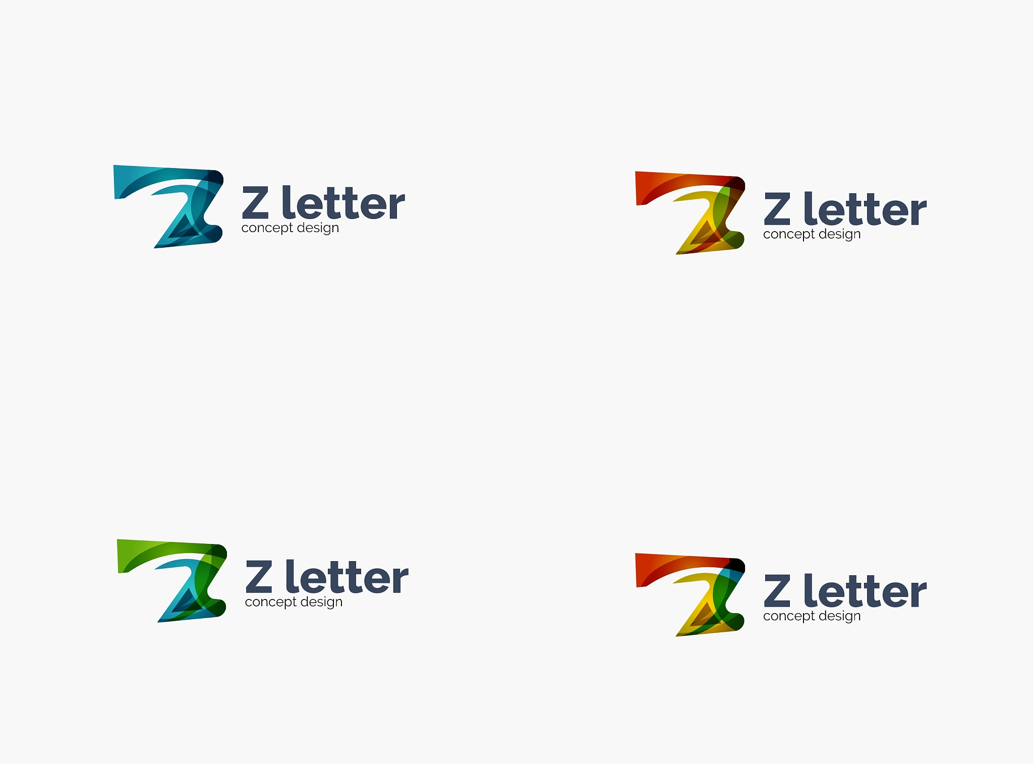 modern company z letter logo