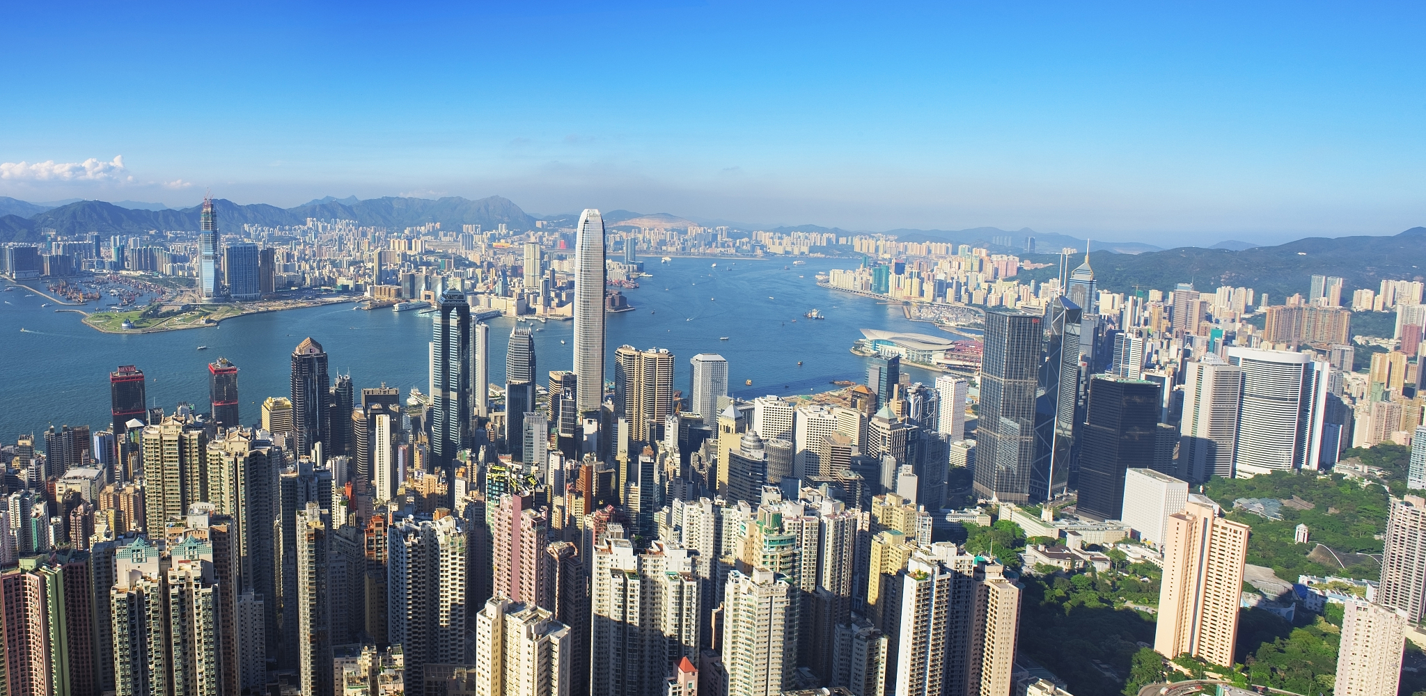 hong kong from victoria peak