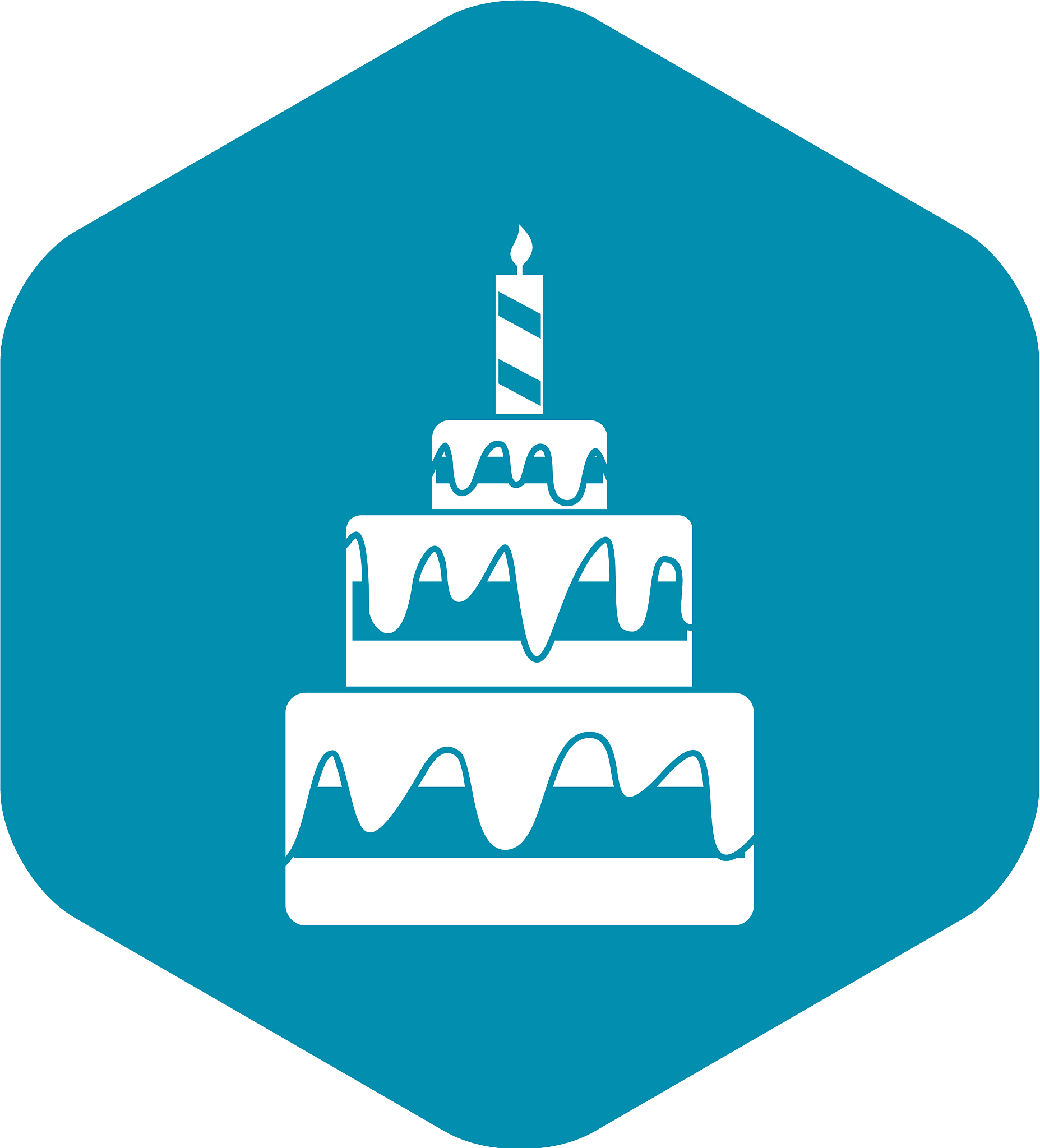 cake icon simple style