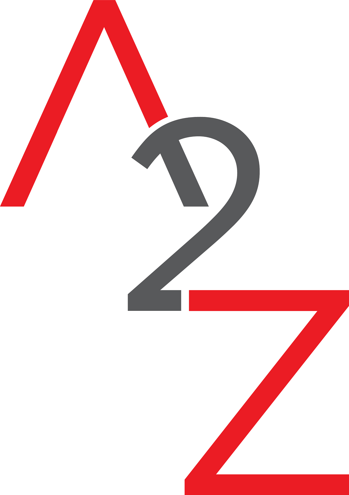 initial letter a2z design logo