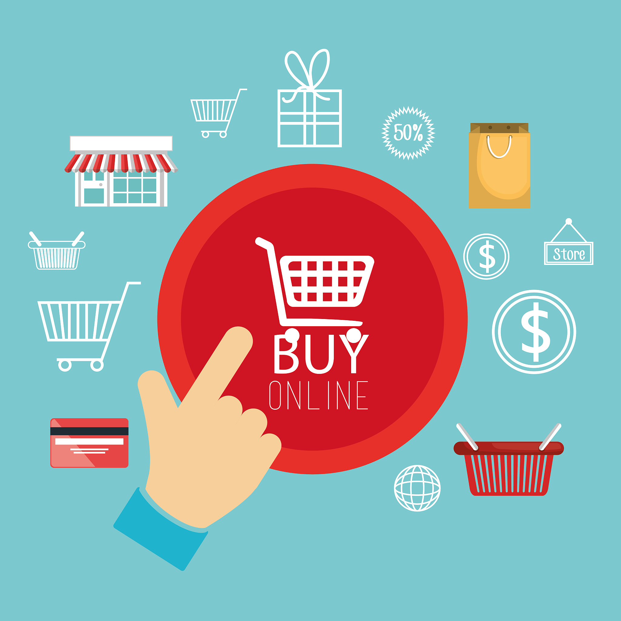 buy on line with shopping cart