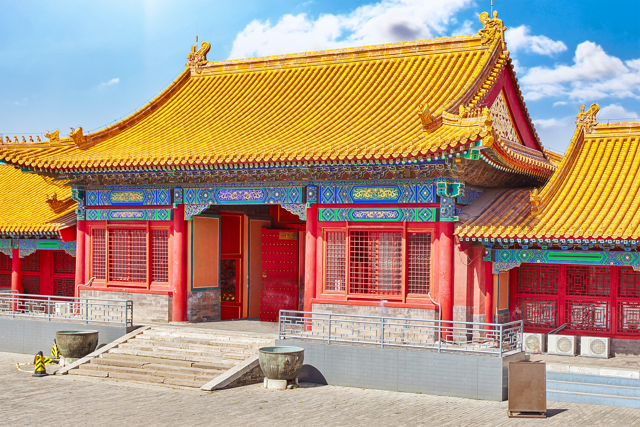 palaces, pagodas inside the territory of the forbidden city