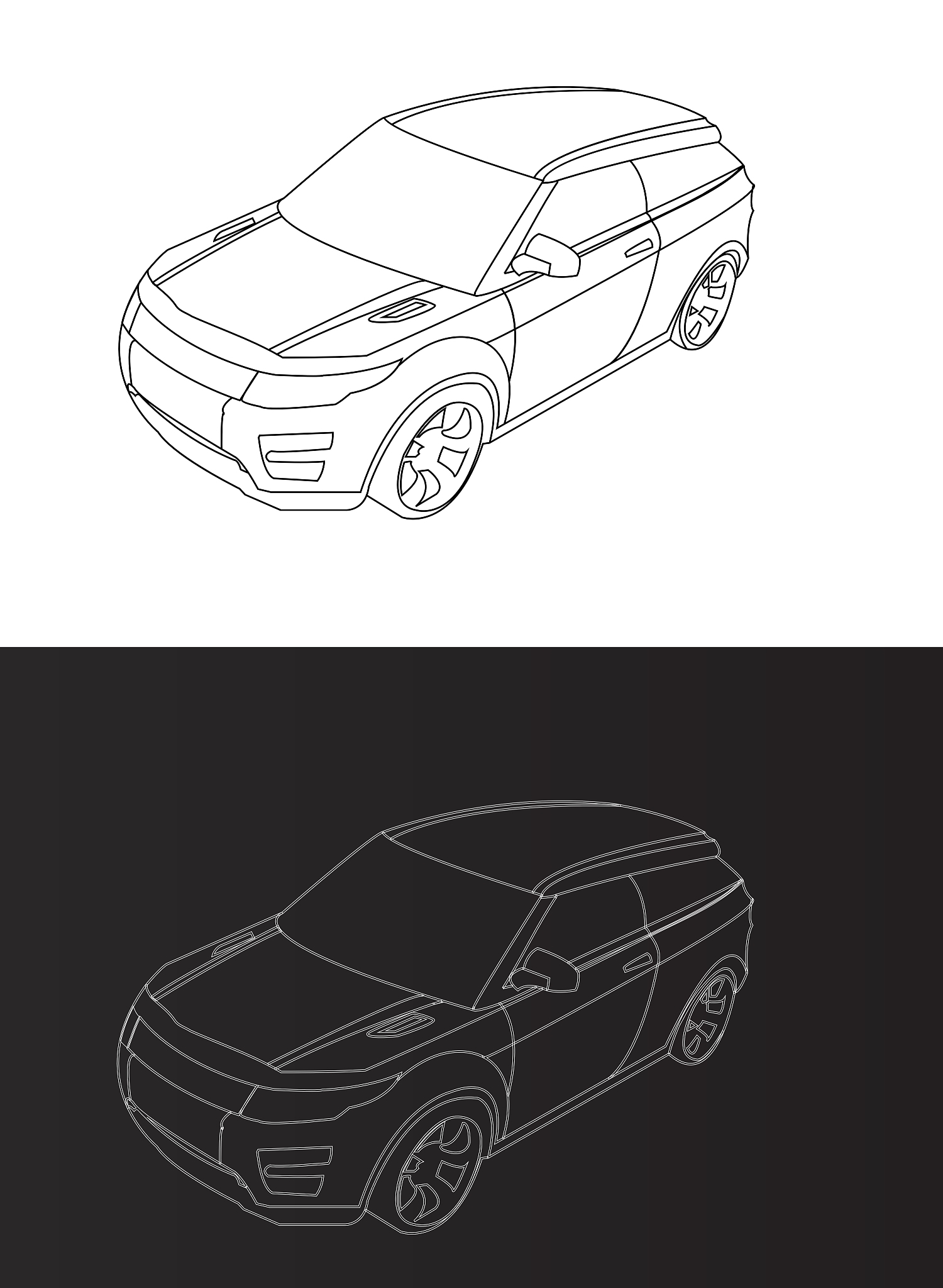 描述车的外观的关键词 形状、线条、轮廓、曲线、造型、设计、尺寸、比例 多举些例子