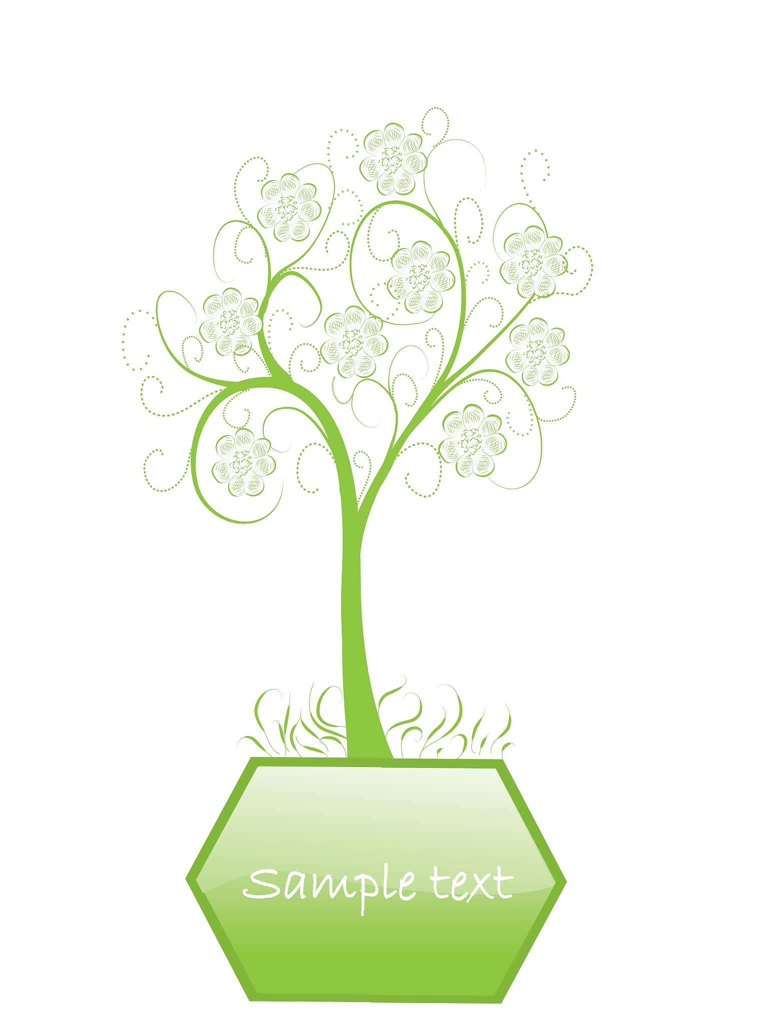one abstract tree