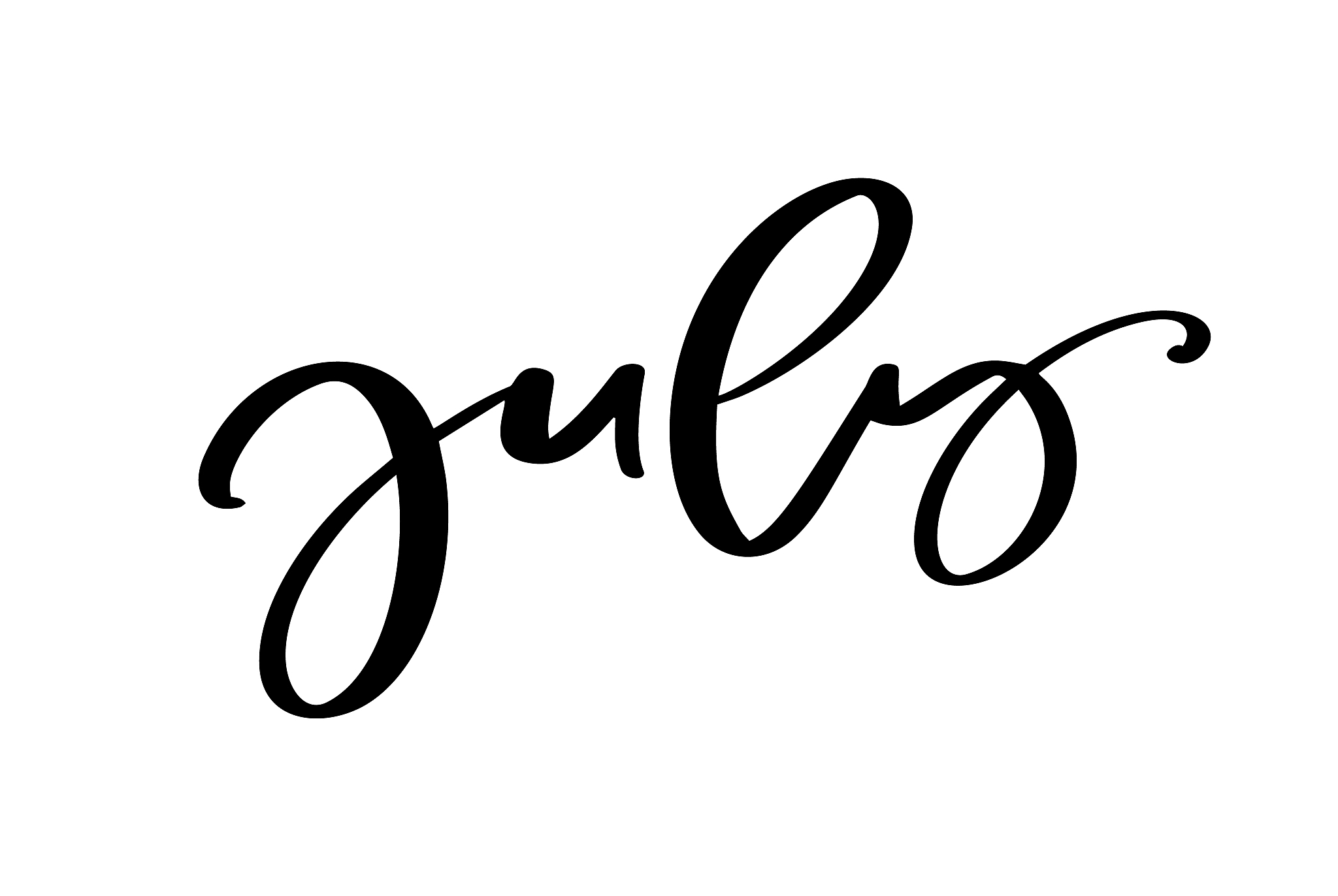 hand drawn typography lettering text july. isolated on the white