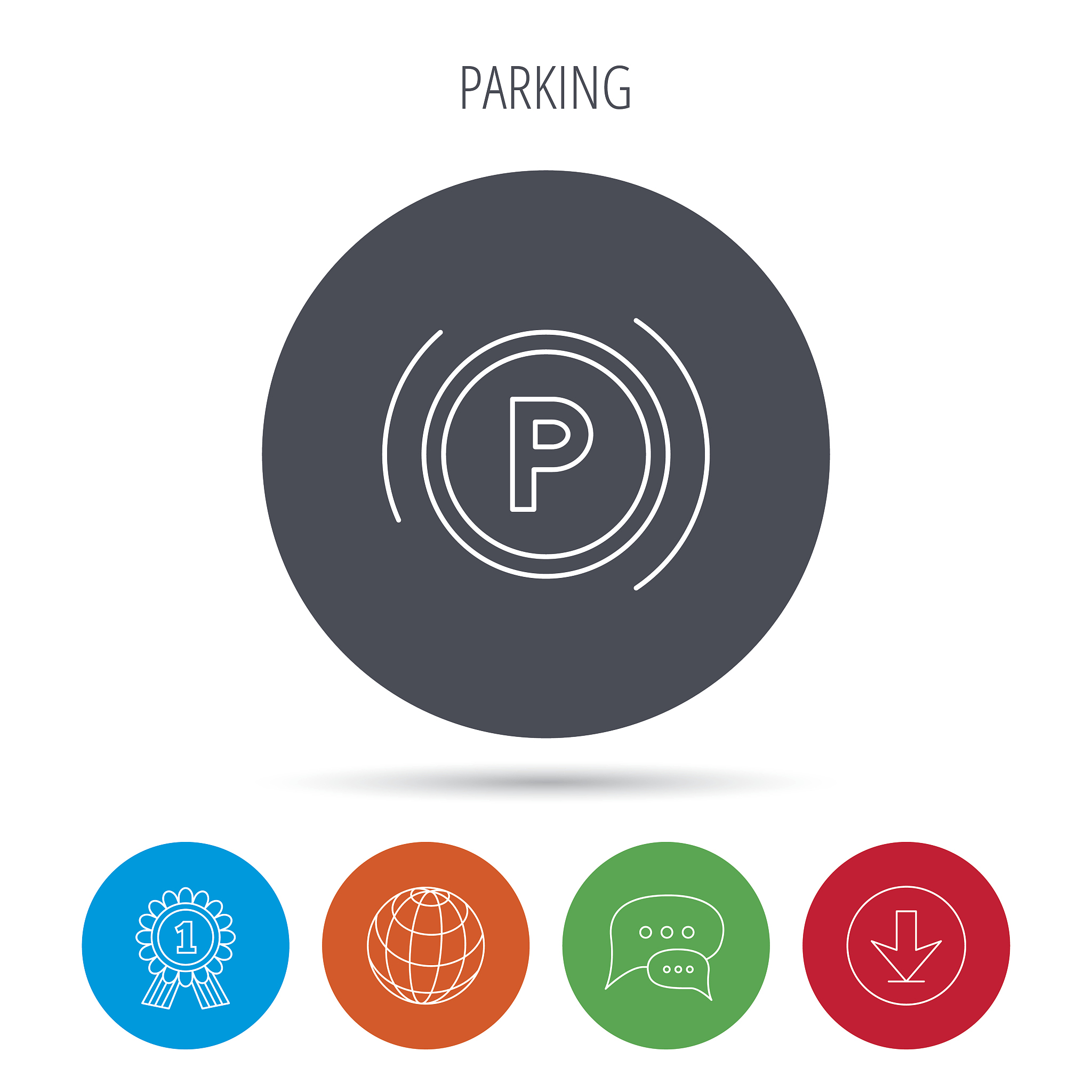 parking icon. dashboard sign.