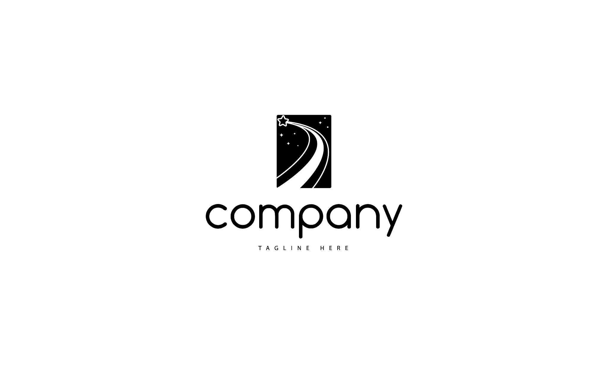 star black vector logo image
